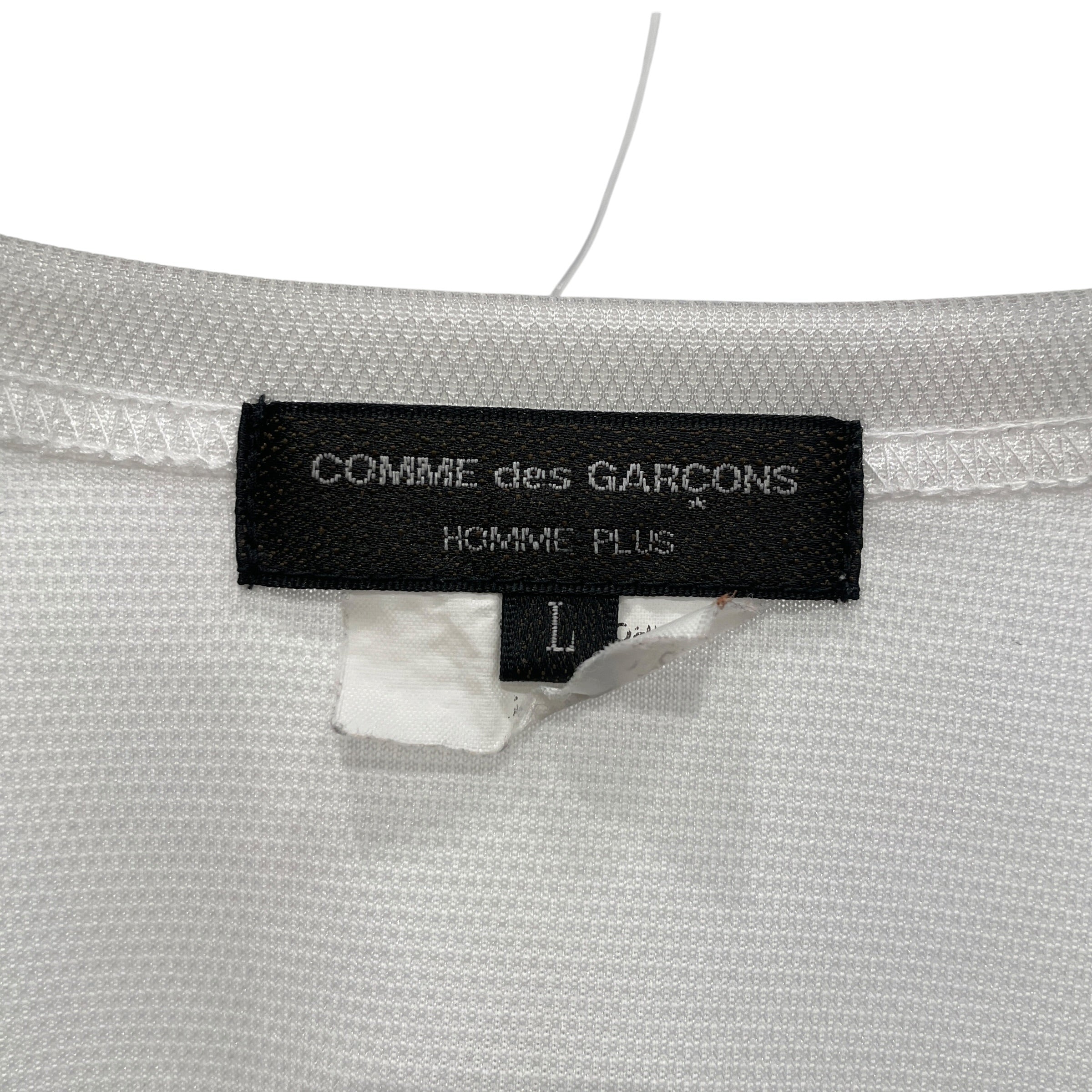 COMME des GARCONS HOMME/LS T-Shirt/L/Polyester/WHT/All Over Print/ENGINE MACHINE GRAPHIC view 3