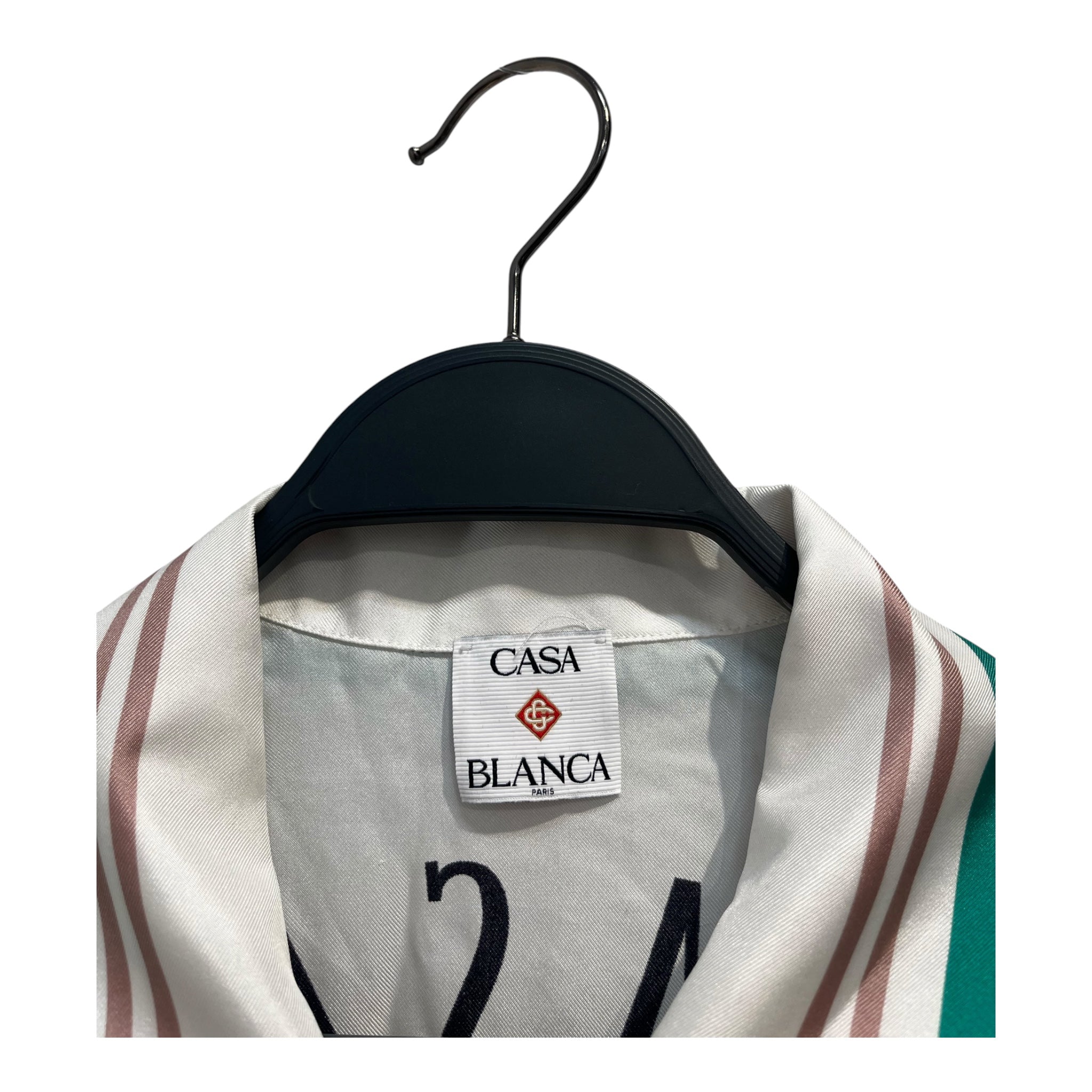 CASABLANCA/SS Shirt/XS/Graphic/Silk/WHT/"CASA WAY" TENIS CLUB view 3