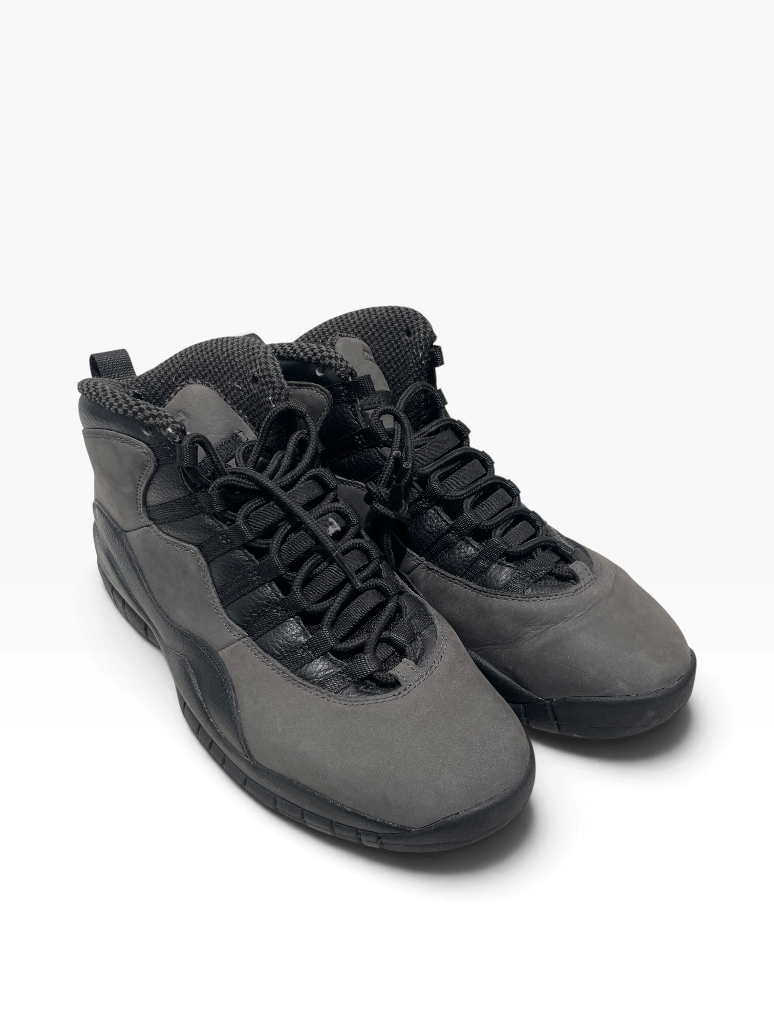NIKE/AIR JORDAN 10 RETRO/Hi-Sneakers/US 12/Leather/BLK/HJ6779-001 view 1