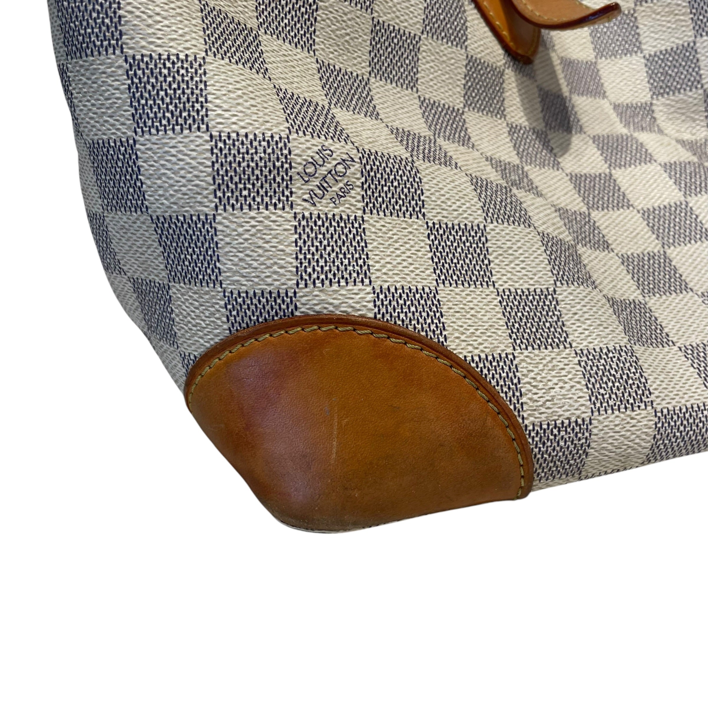 LOUIS VUITTON/Bag/Monogram/Leather/BEG/Damier Azur Hampstead MM view 10