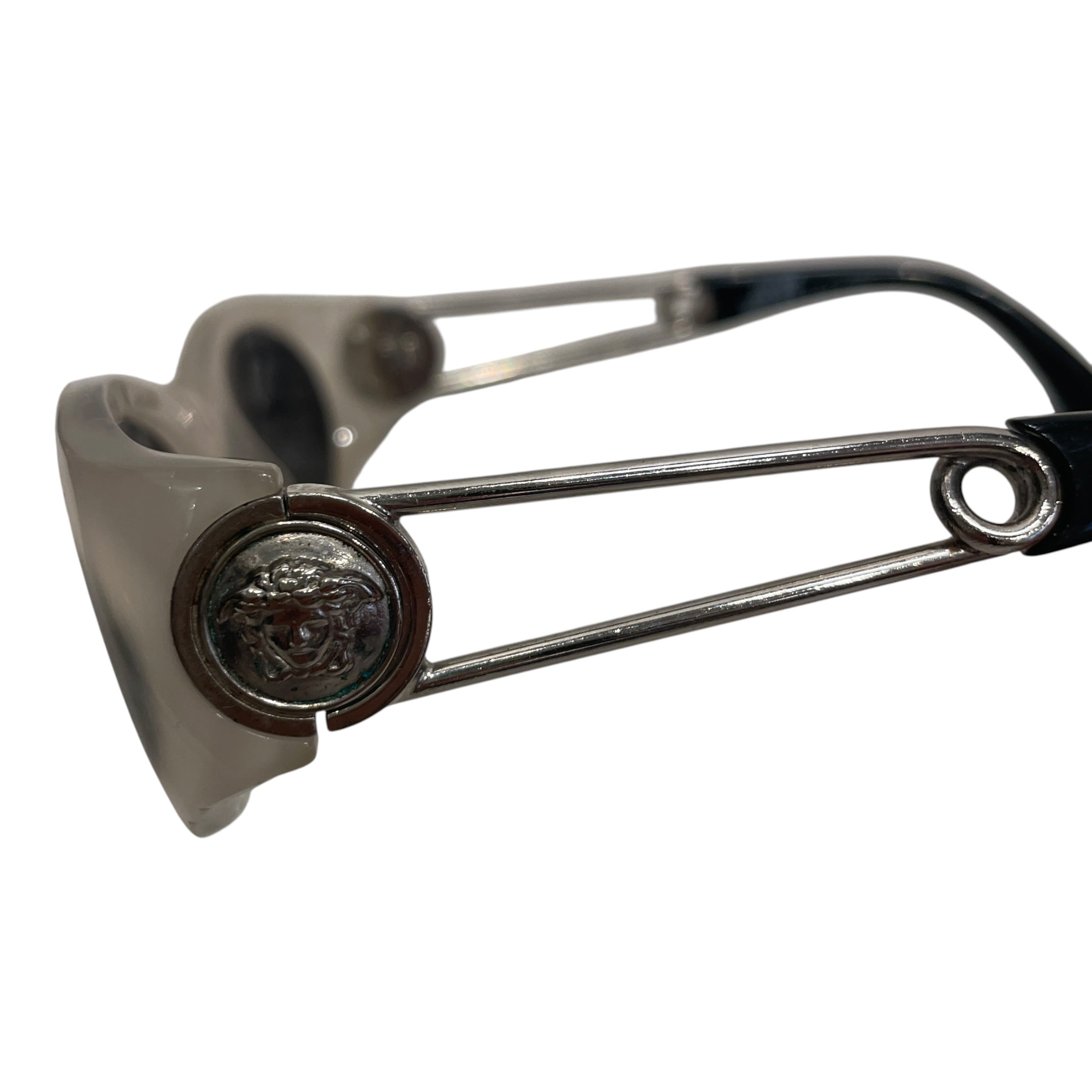 GIANNI VERSACE/Sunglasses/Plastic/GRY/Oval/L's/ view 3