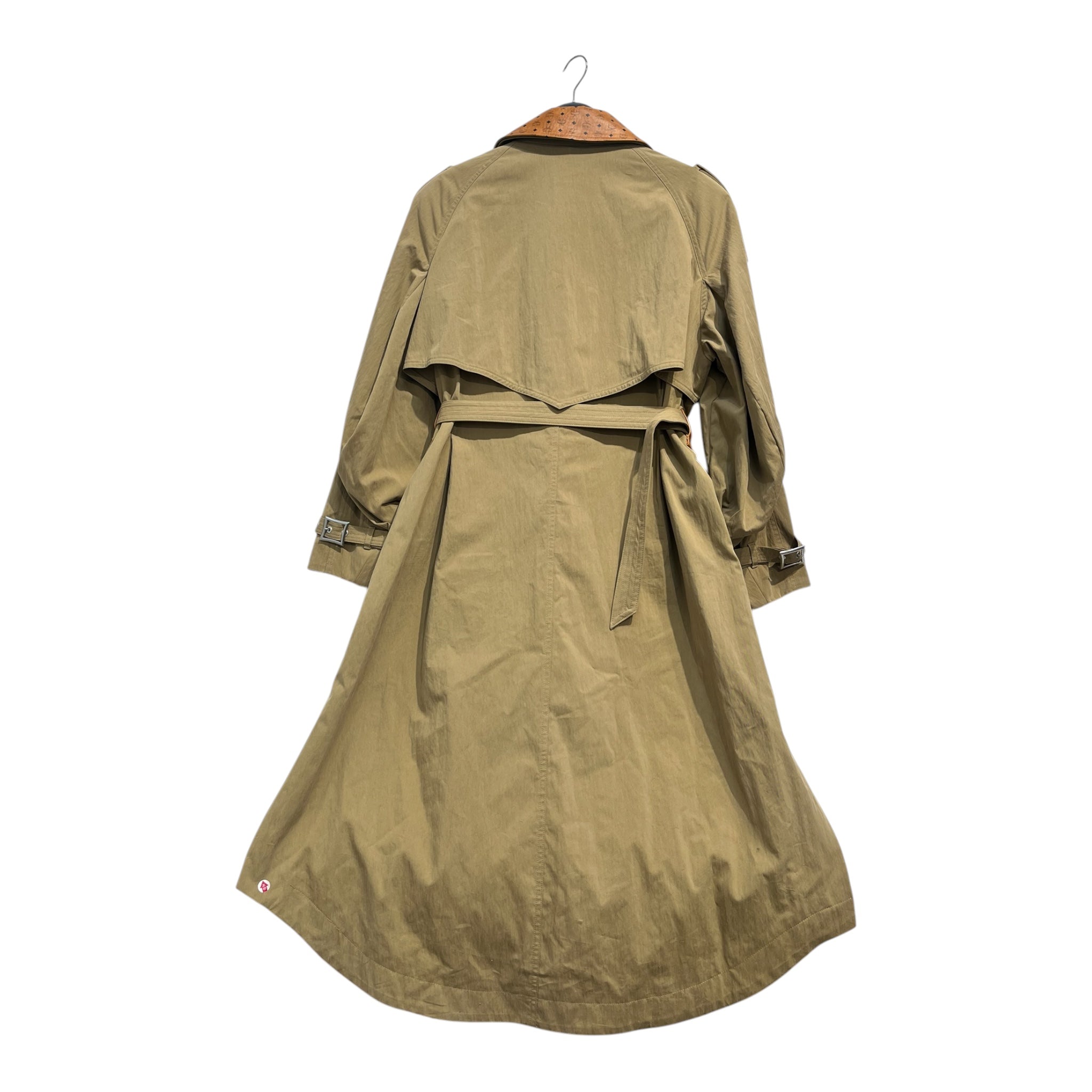 MCM/Trench Coat/42/Cotton/KHK/Double Breasted/MONOGRAM COLLAR- view 2