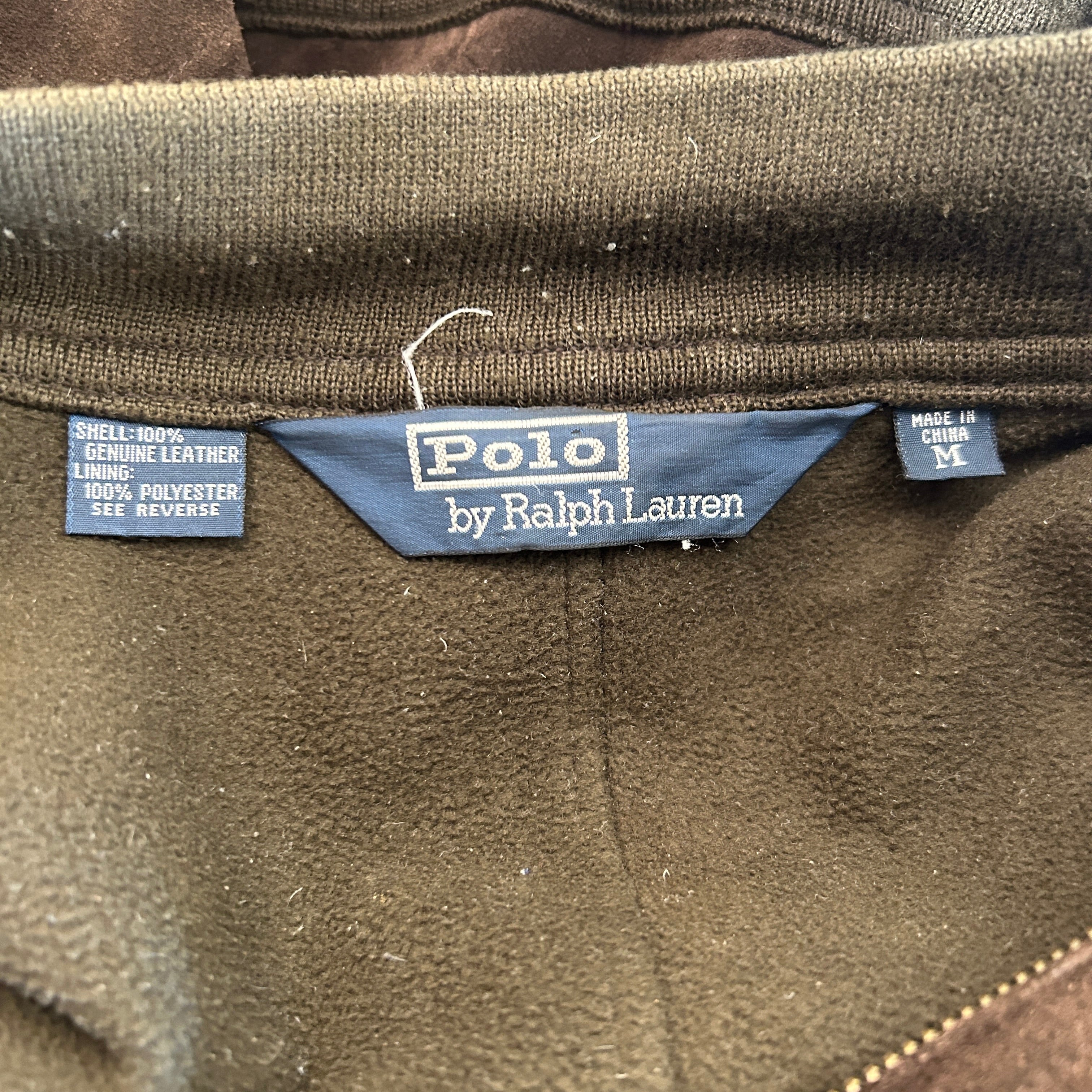POLO RALPH LAUREN/Jacket/M/Leather/BRW/Leather Bomber view 3