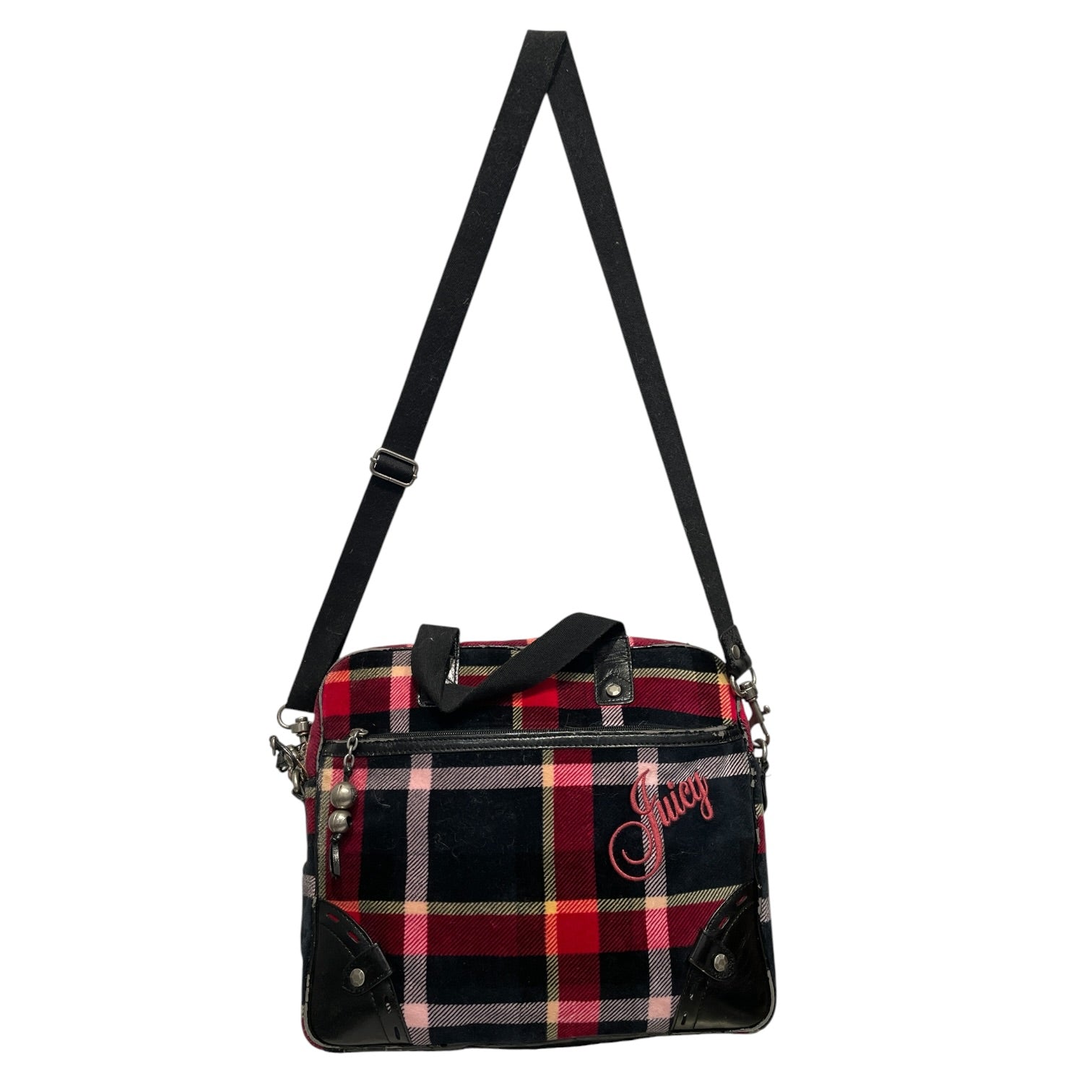 JUICY COUTURE/Cross Body Bag/Plaid/Cotton/MLT/Plaid Y2K Messenger Bag view 1