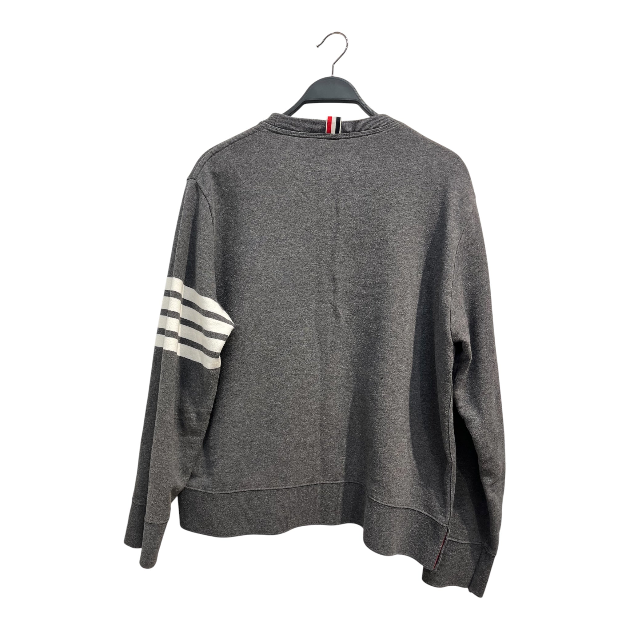 THOM BROWNE. NEW YORK/Sweatshirt/6/Cotton/GRY/FOUR-BAR STRIPE LEFT SLEEVE view 2