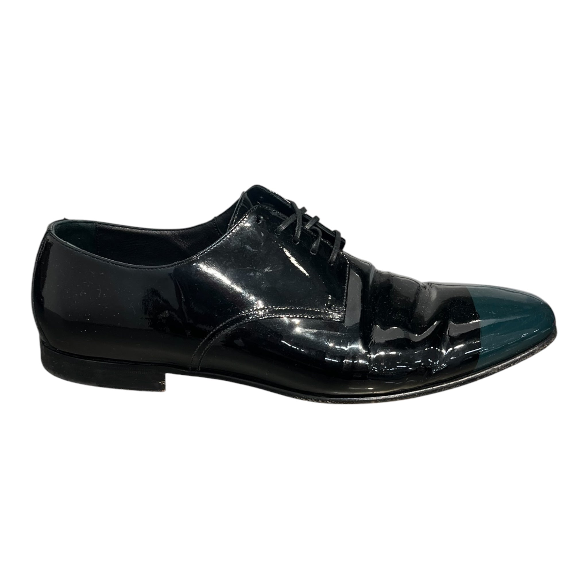 BURBERRY/Dress Shoes/EU 43/BLK/PATENT LEATHER DERBY SHOES view 4