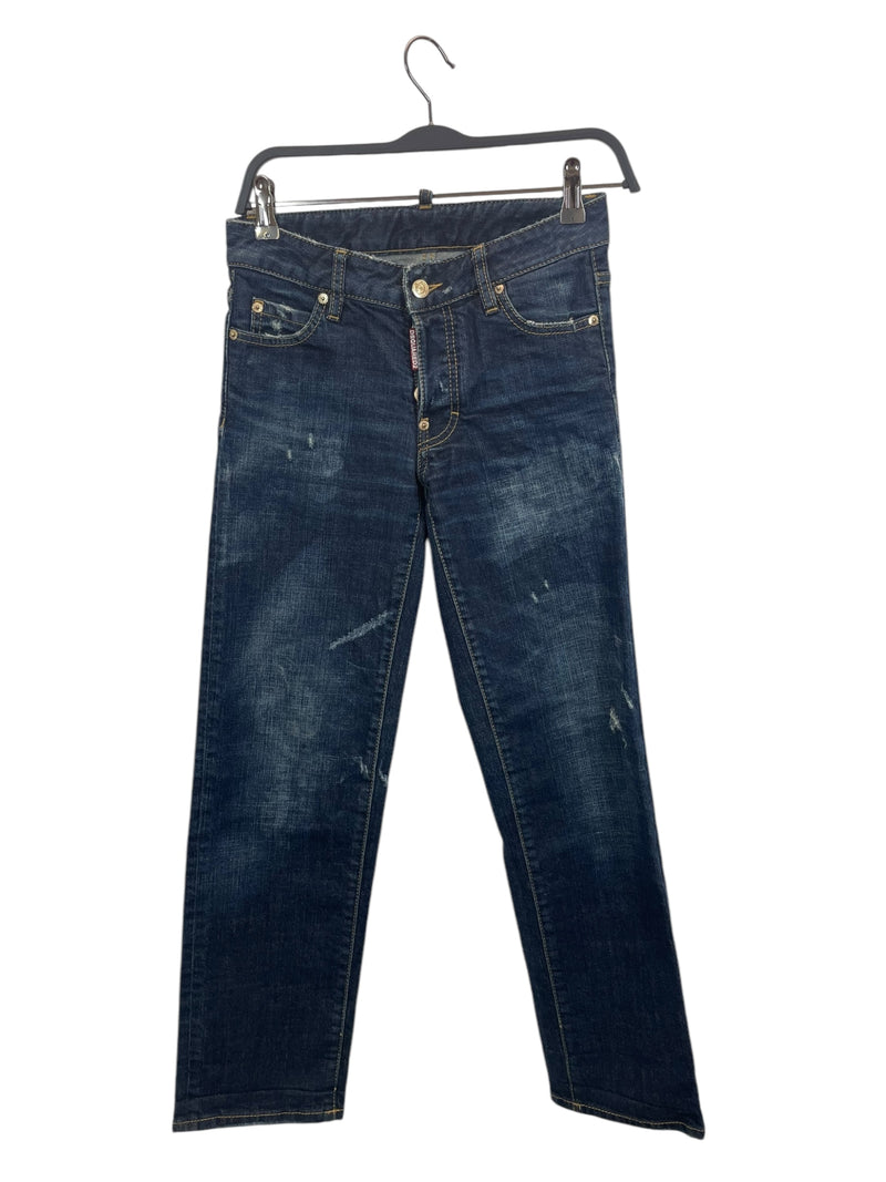 DSQUARED2/Straight Pants/38/Denim/BLU/High-waisted/S73LA0107