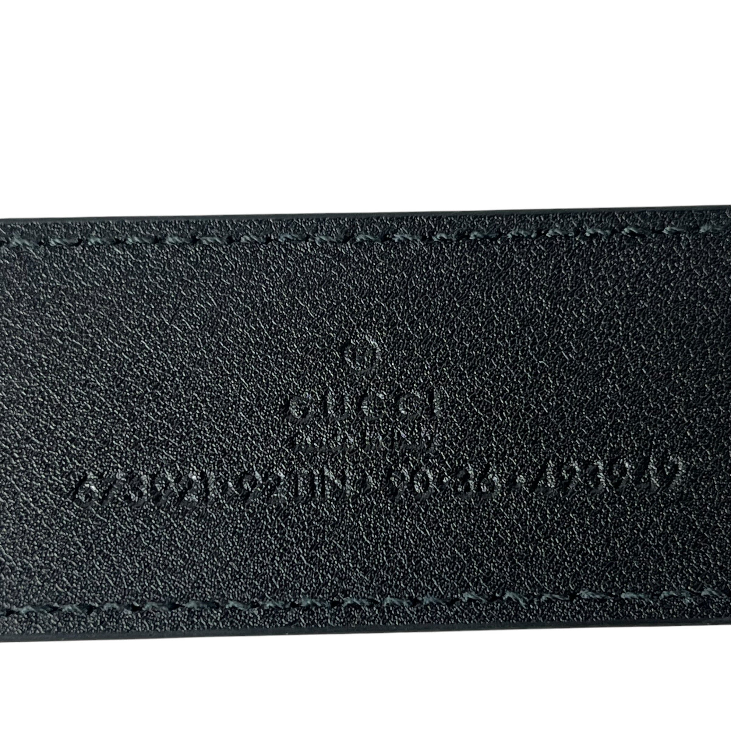 GUCCI/Belt/Monogram/Leather/BLK/M's/GG Black Monogram view 4