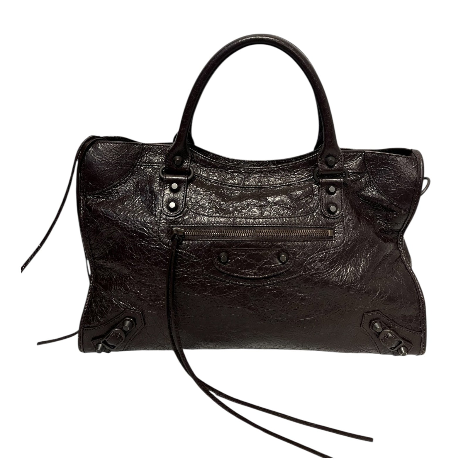 BALENCIAGA/Hand Bag/Leather/PPL/city bag view 1