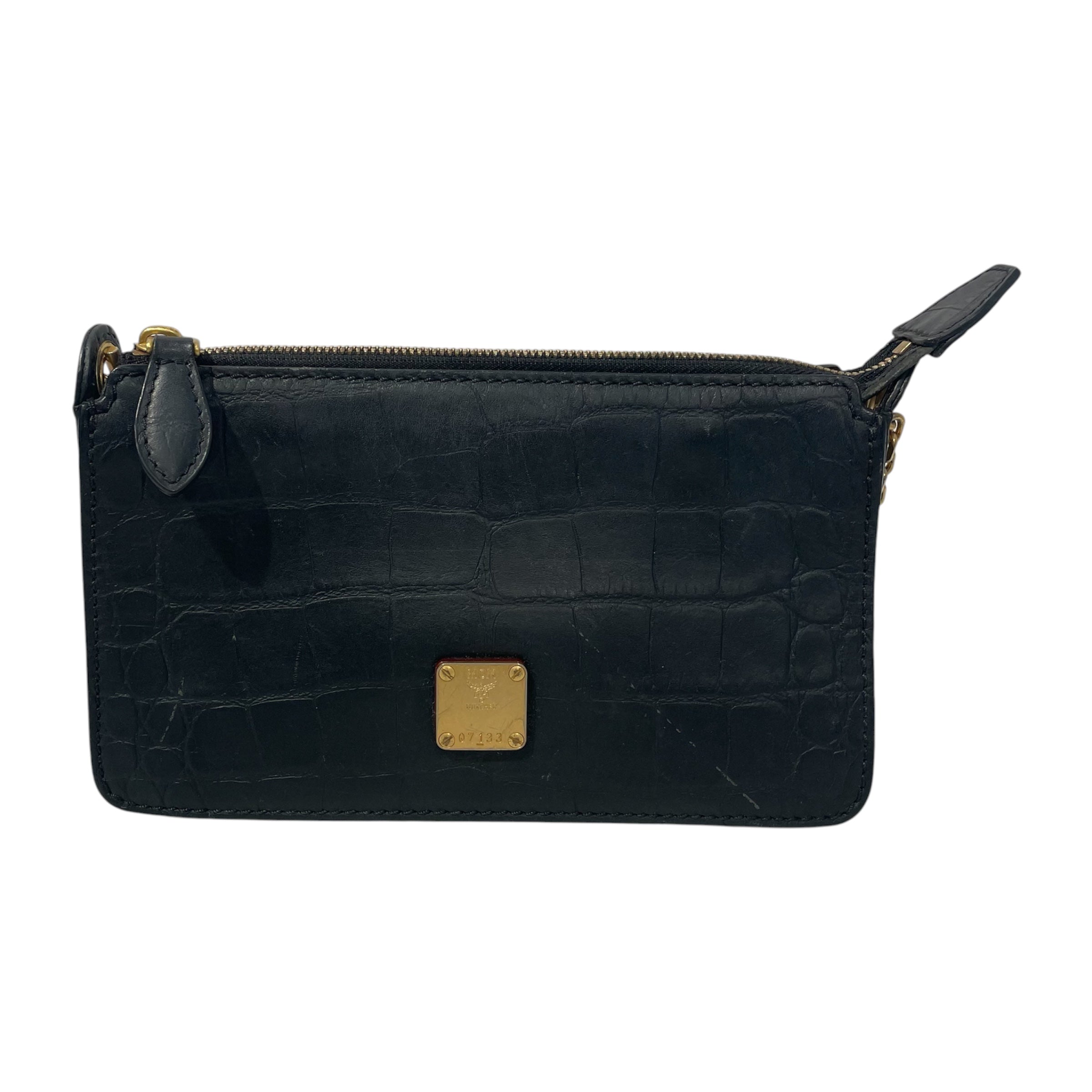 MCM/Cross Body Bag/Leather/BLK/Q7133 view 2