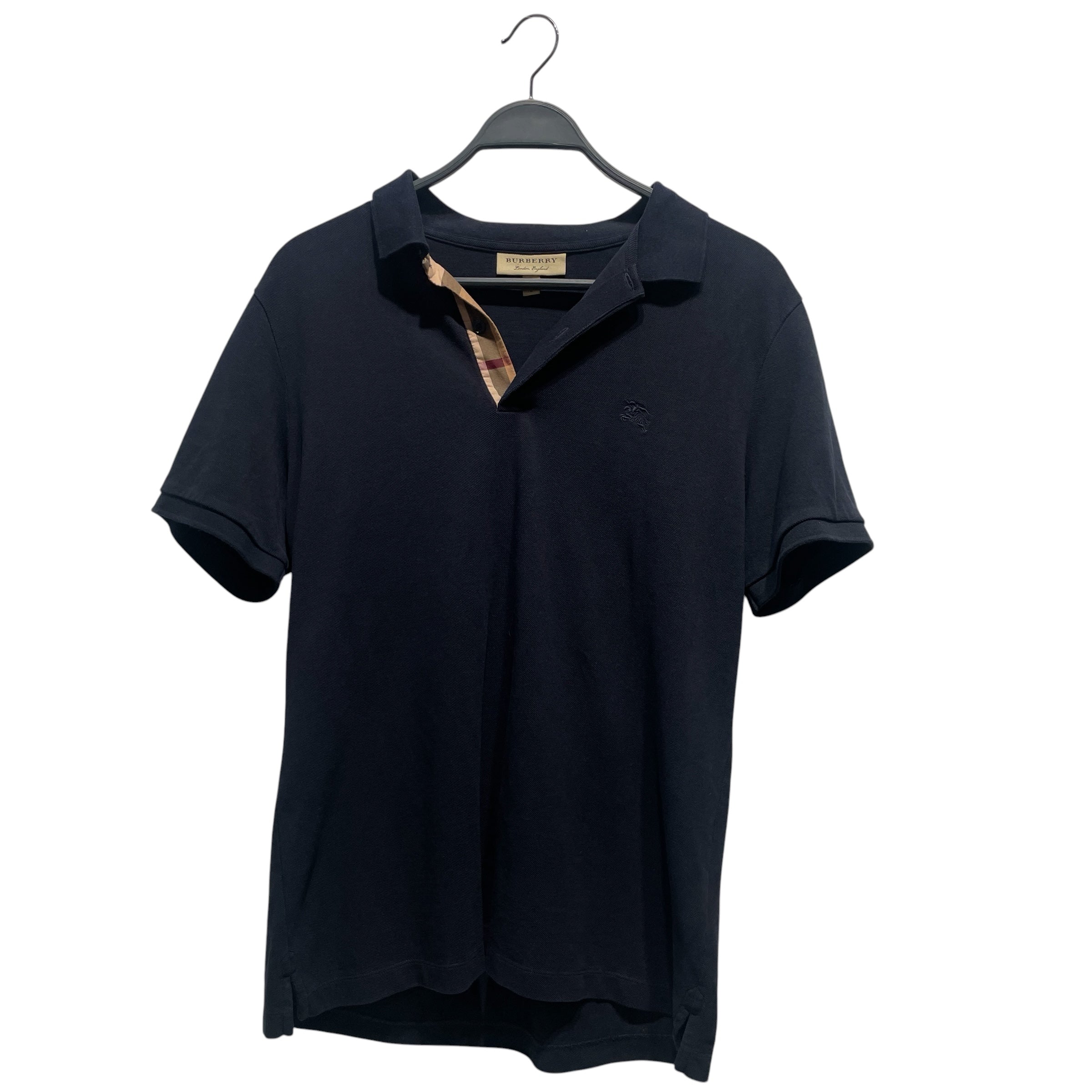 BURBERRY LONDON/Polo Shirt/L/Cotton/NVY/ view 1