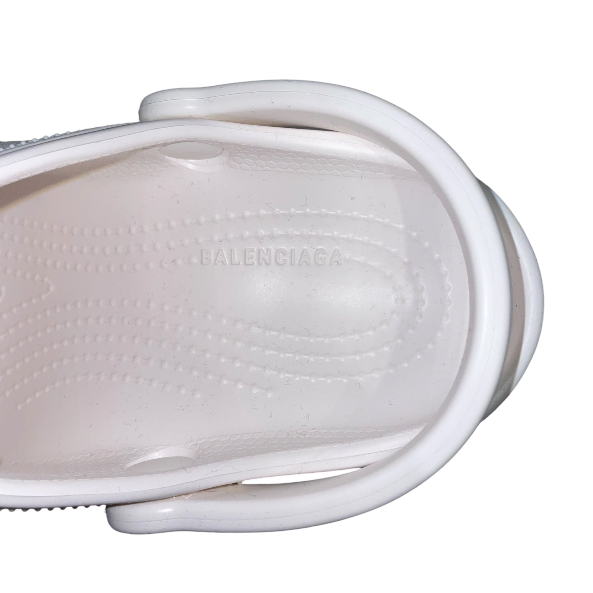 BALENCIAGA/Heels/EU 38/WHT/CROC HEEL view 3