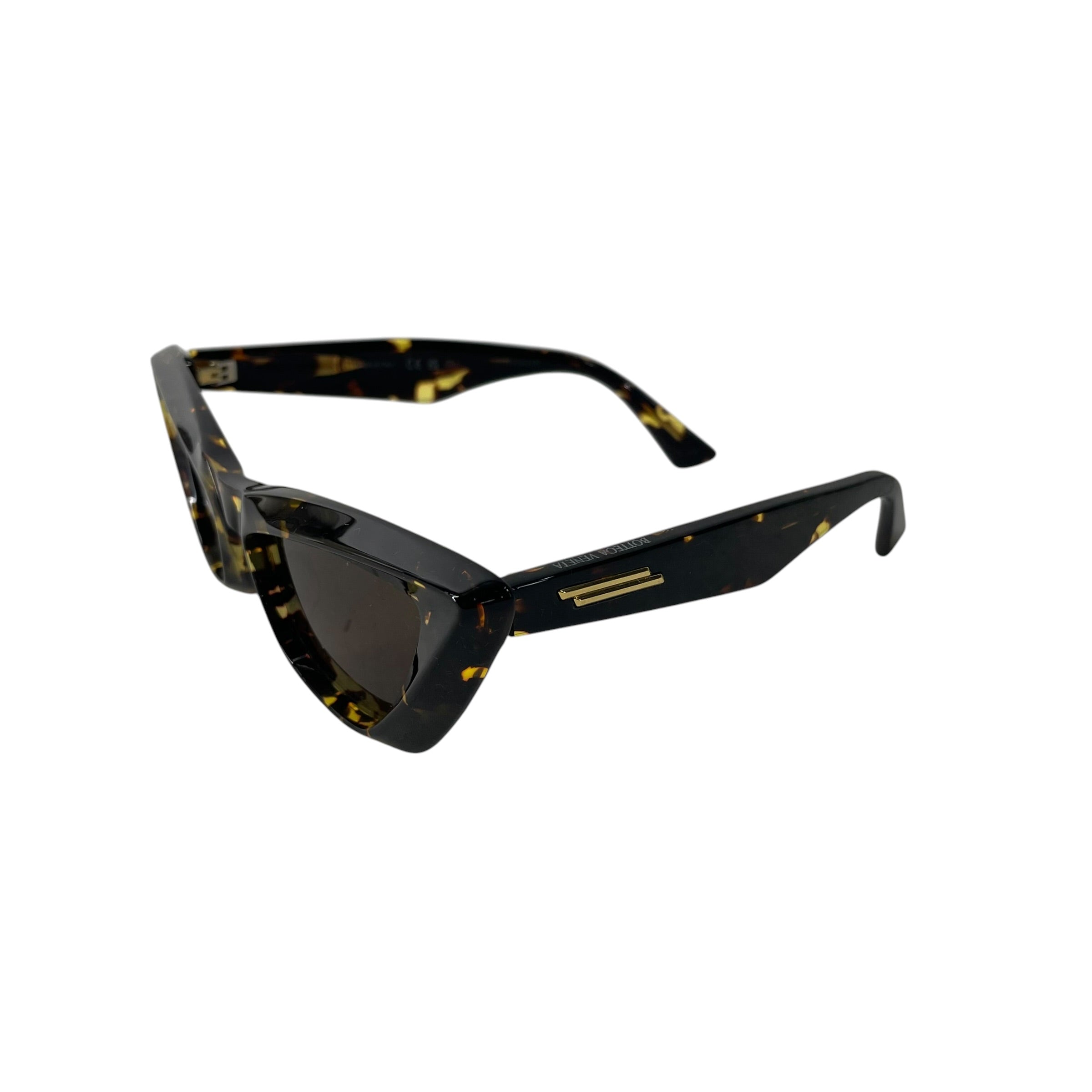 BOTTEGA VENETA/Sunglasses/All Over Print/Plastic/BRW/L's/CAT EYE SHARP view 2