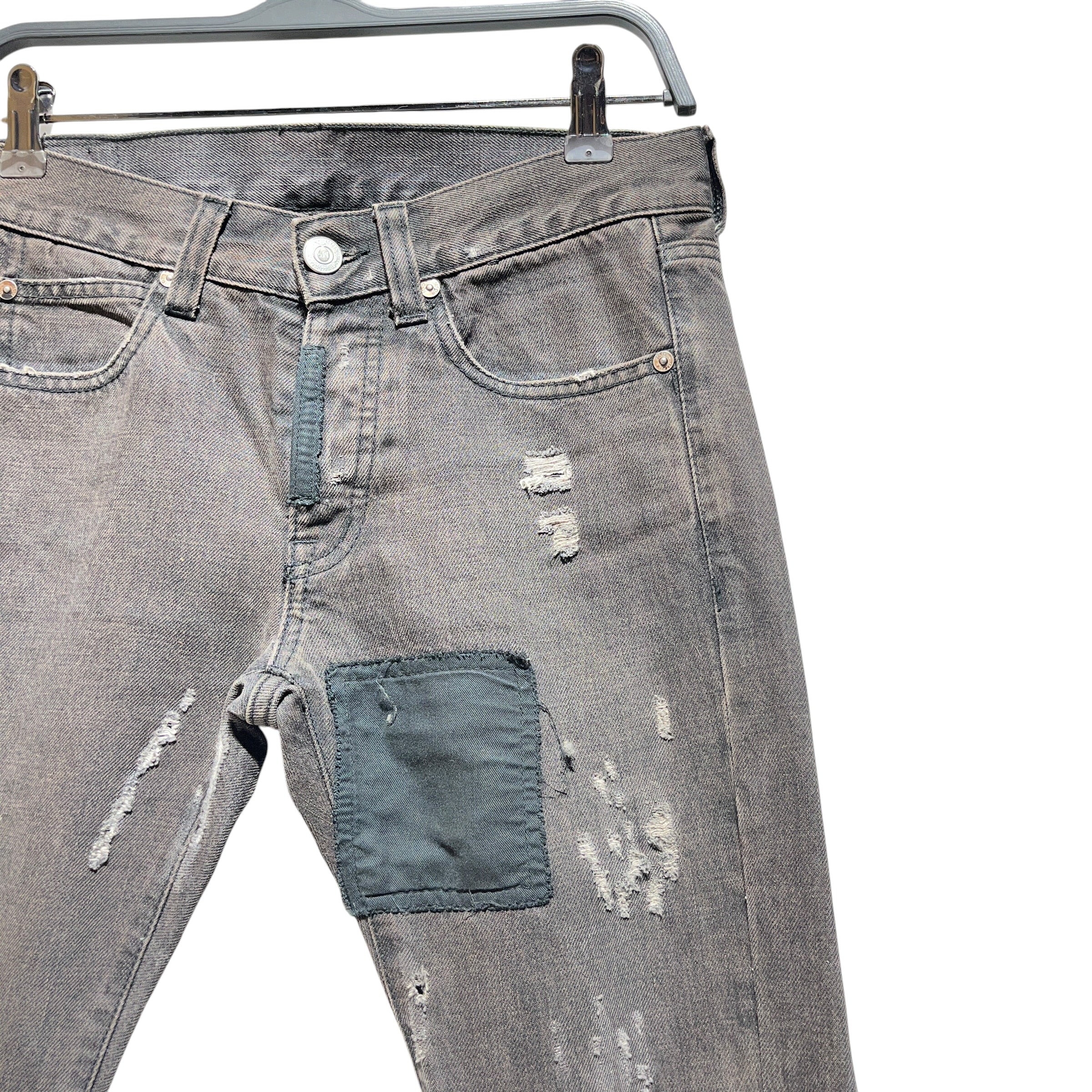 Alexander McQueen/Skinny Pants/28/Denim/BLK/PATCHWORK DENIM view 4