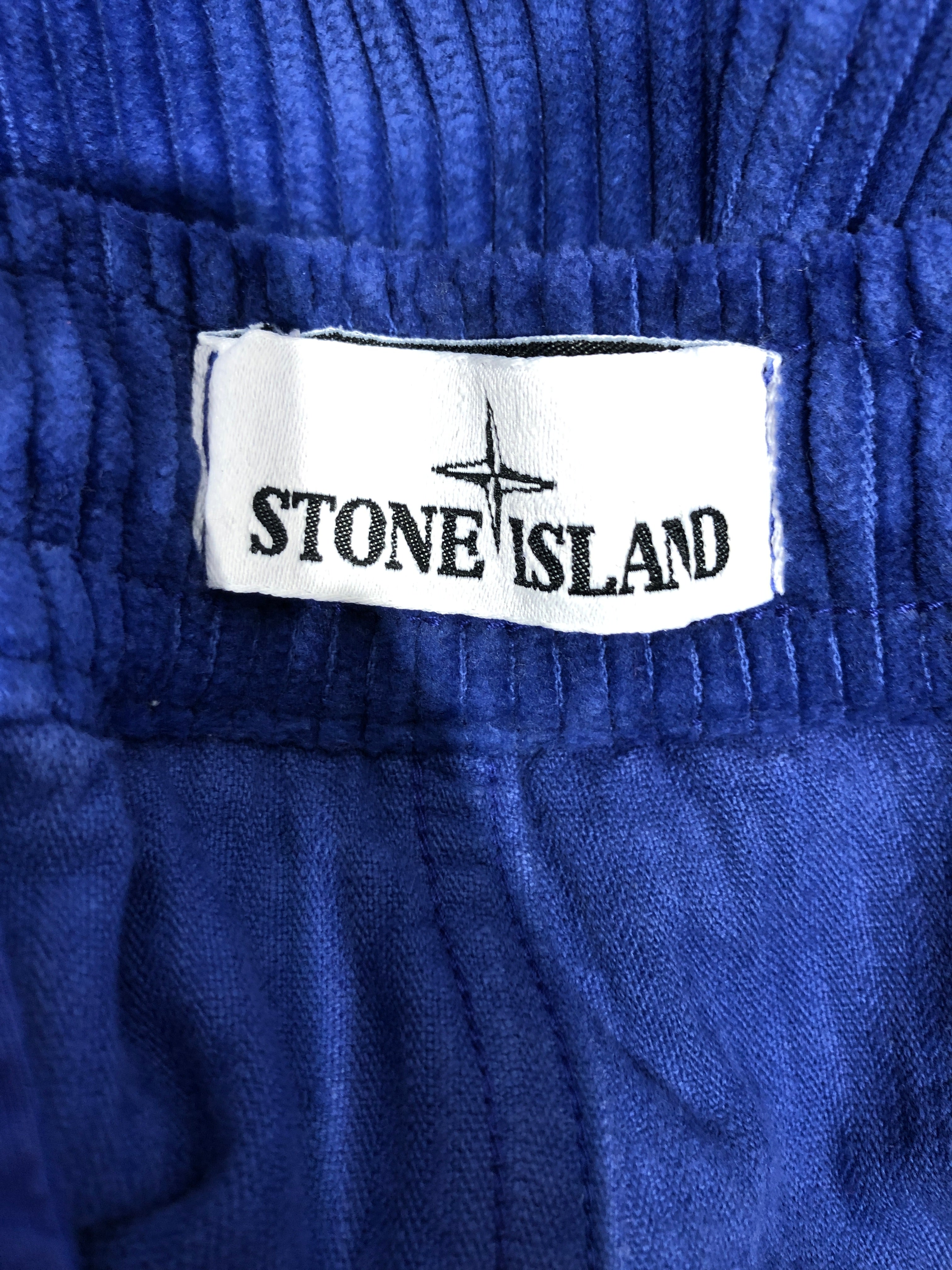 STONE ISLAND/Pants/32/Corduroy/BLU/ view 3