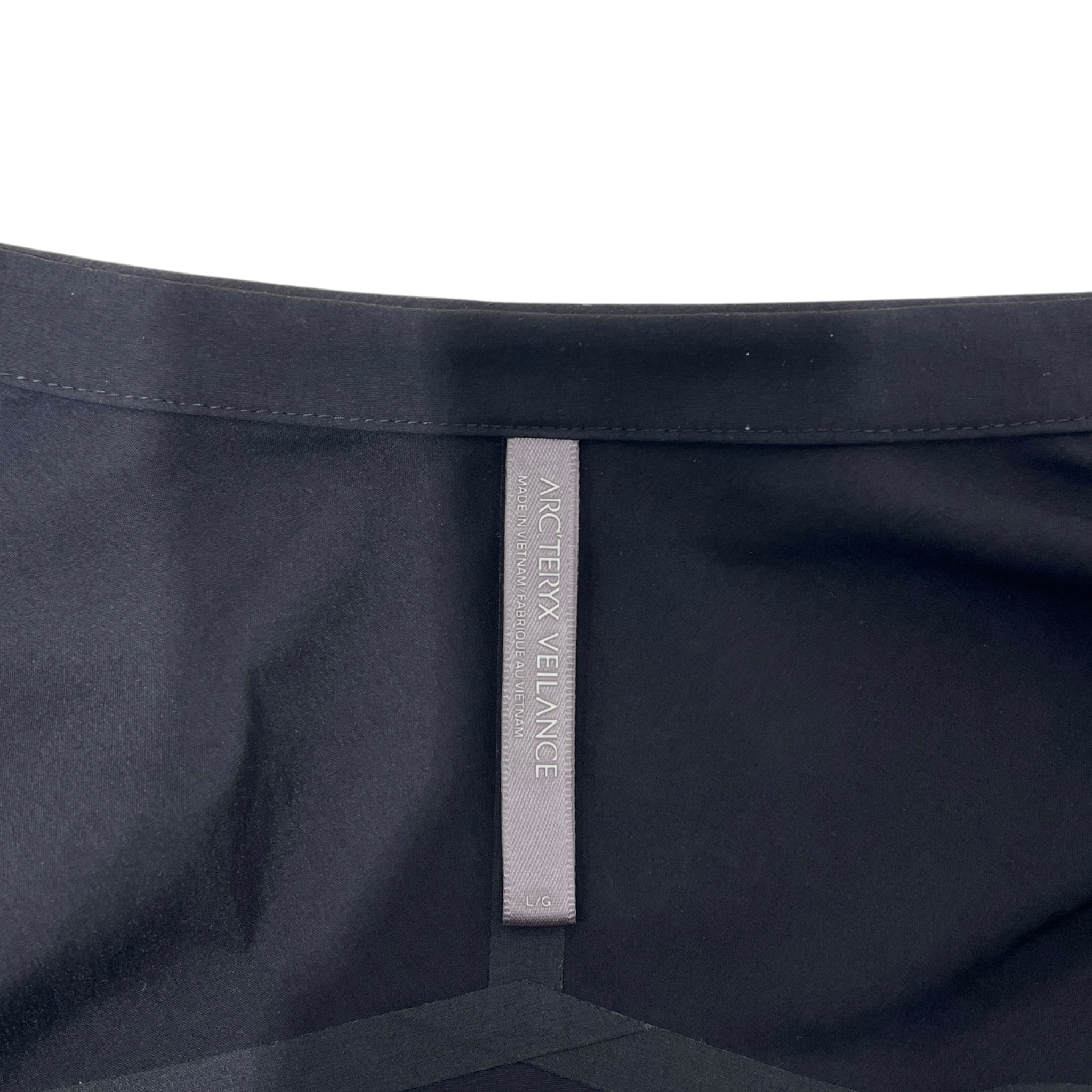 ARC'TERYX VEILANCE/LS Shirt/L/Nylon/BLK/Open Coller/Metry Long Sleeve Hidden Front view 3