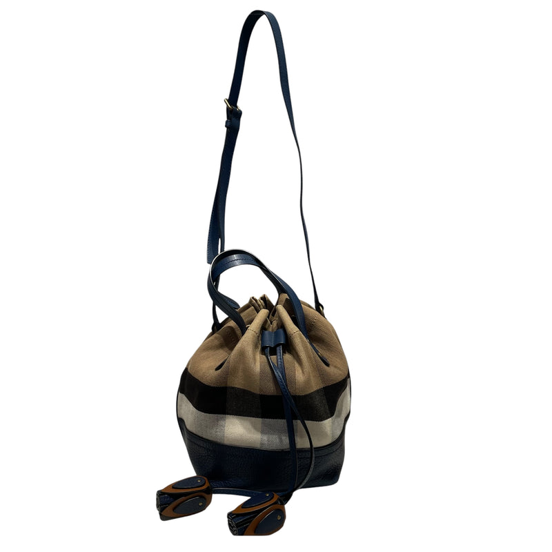 BURBERRY LONDON/Hand Bag/Cotton/BEG/Heston Bucket Bag 4053323 67E