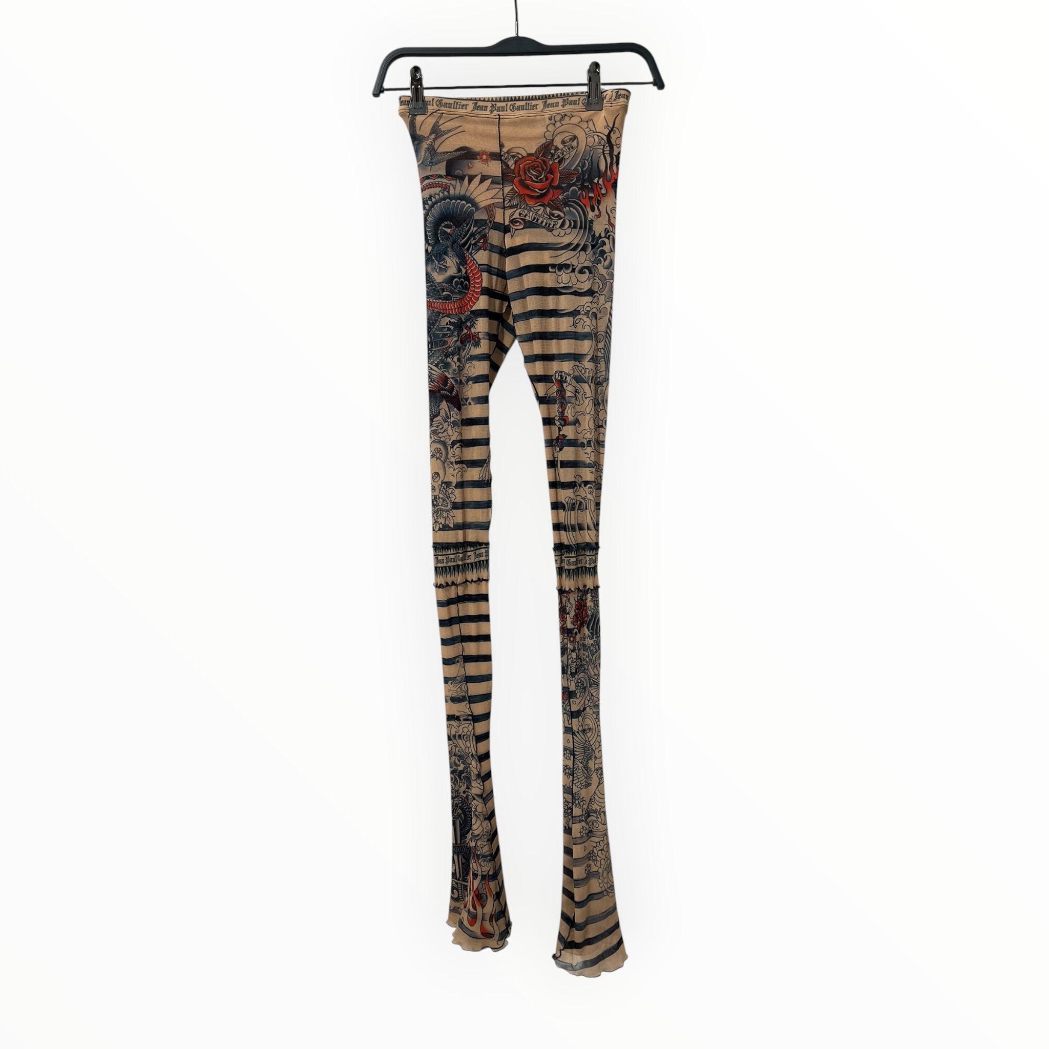Jean Paul Gaultier/Bottoms/XXS/PNK/NUDE SAILOR TATTOO LEGGINGS view 1