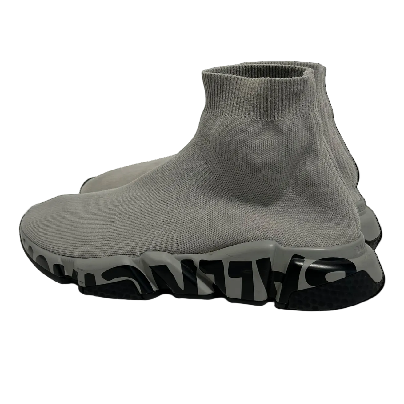 BALENCIAGA/Hi-Sneakers/US 9/Cotton/GRY/Speed Trainers view 2