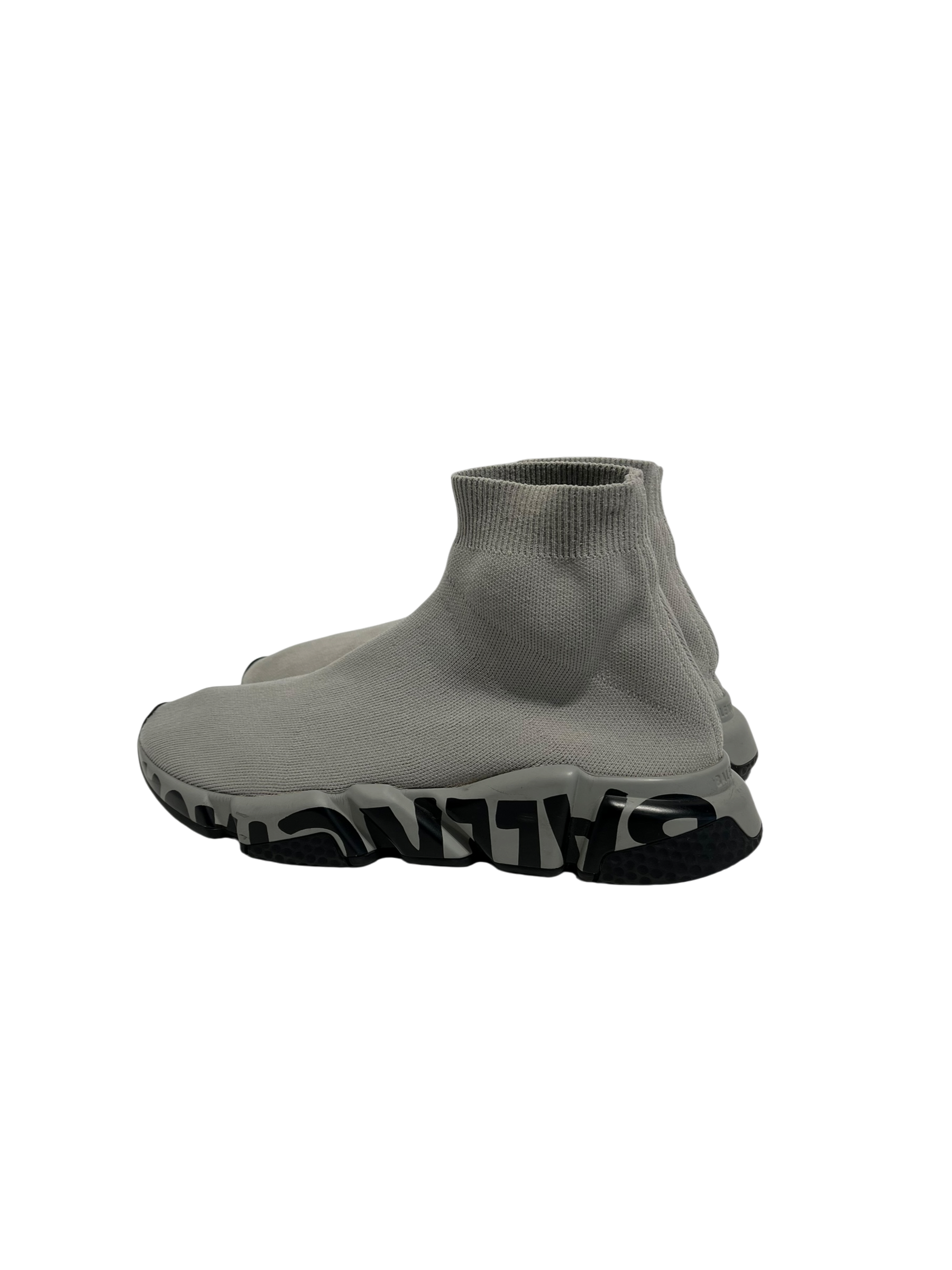 BALENCIAGA/Hi-Sneakers/US 9/Cotton/GRY/Speed Trainers view 2