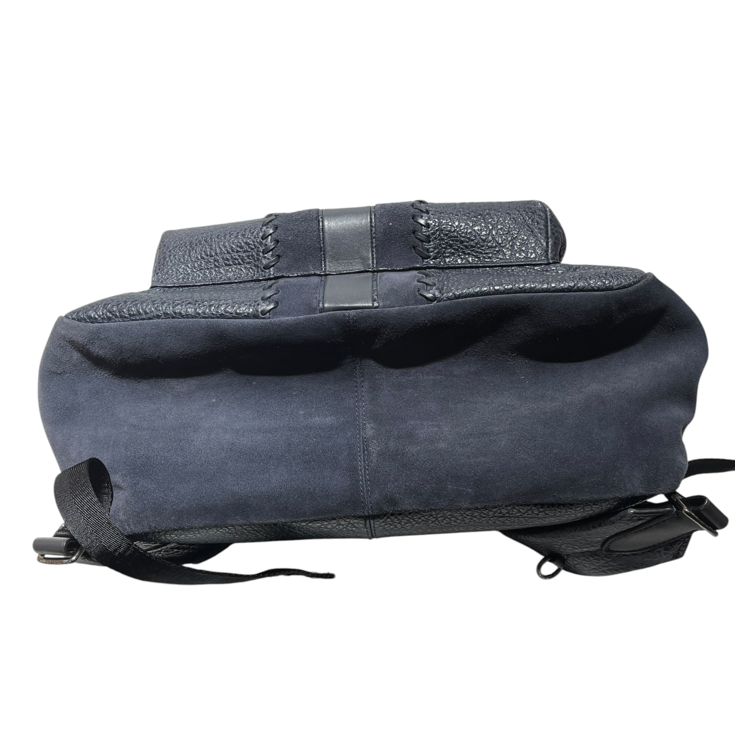 COACH/Backpack/Leather/NVY/STITCHED LEATHER BACKPACK view 3