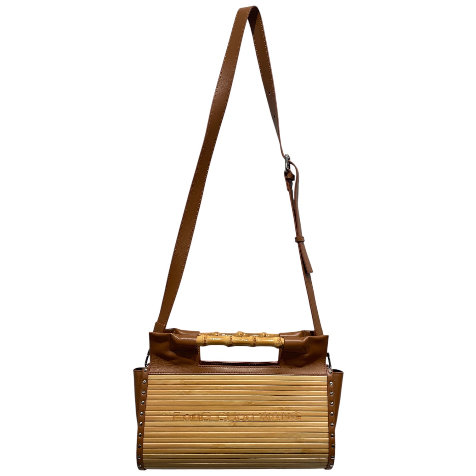 Feng Chen Wang/Cross Body Bag/BRW/Bamboo w/ leather strap view 1