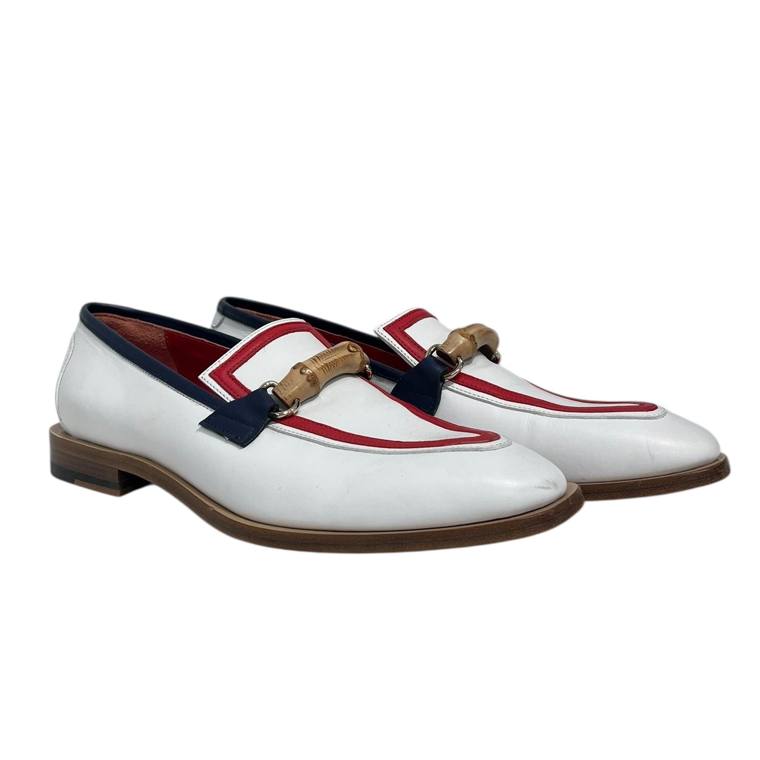 CASABLANCA/Loafers/EU 40/Leather/NVY/RD/WHT/BLU BELGIAN LOAFER view 1