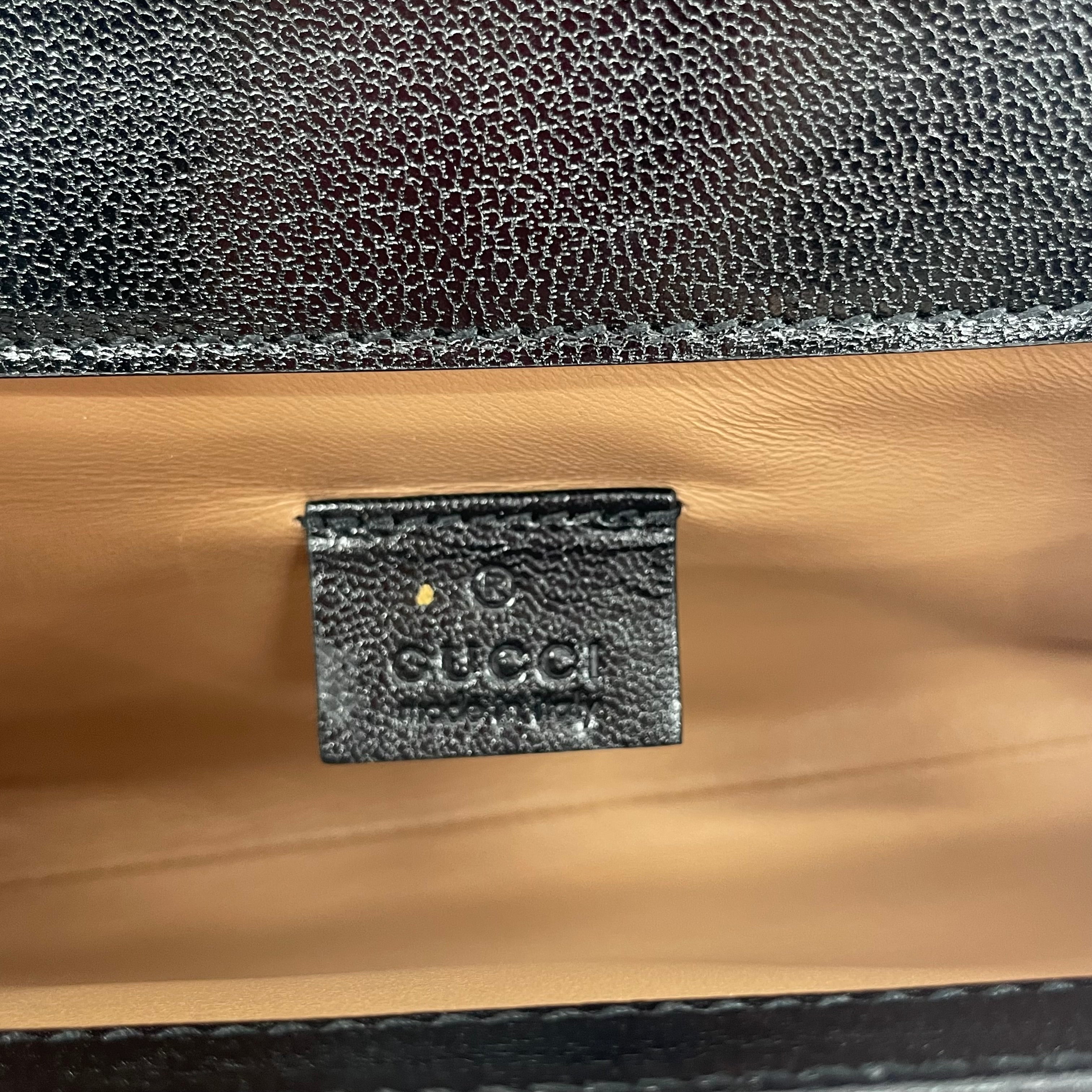 GUCCI/Hand Bag/Leather/BLK/CRYSTAL FRINGE BAG view 6