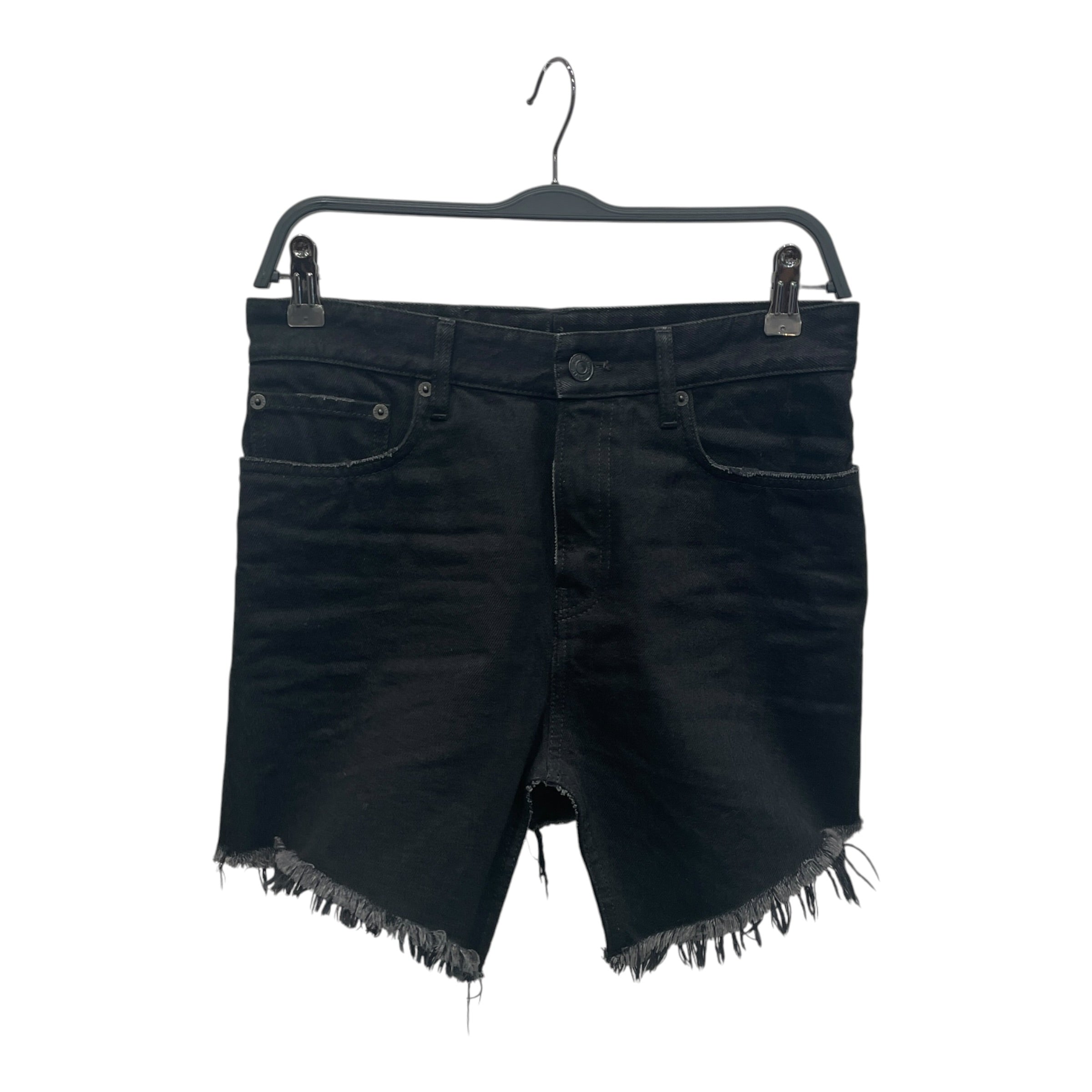 BALENCIAGA/Skirt/34/Denim/BLK/CUT OPEN SHORT/SKIRT view 1