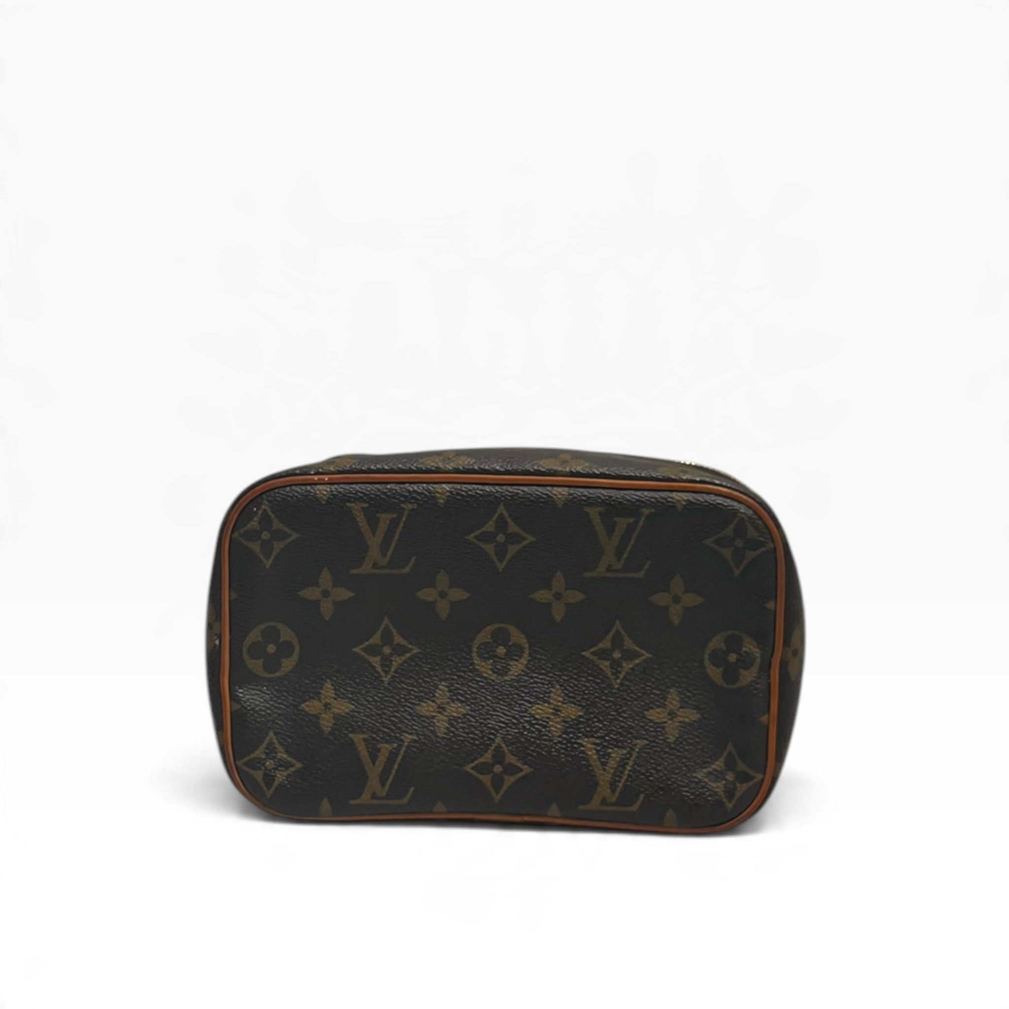 LOUIS VUITTON/Hand Bag/Monogram/Leather/BRW/Nice Nano BB view 3