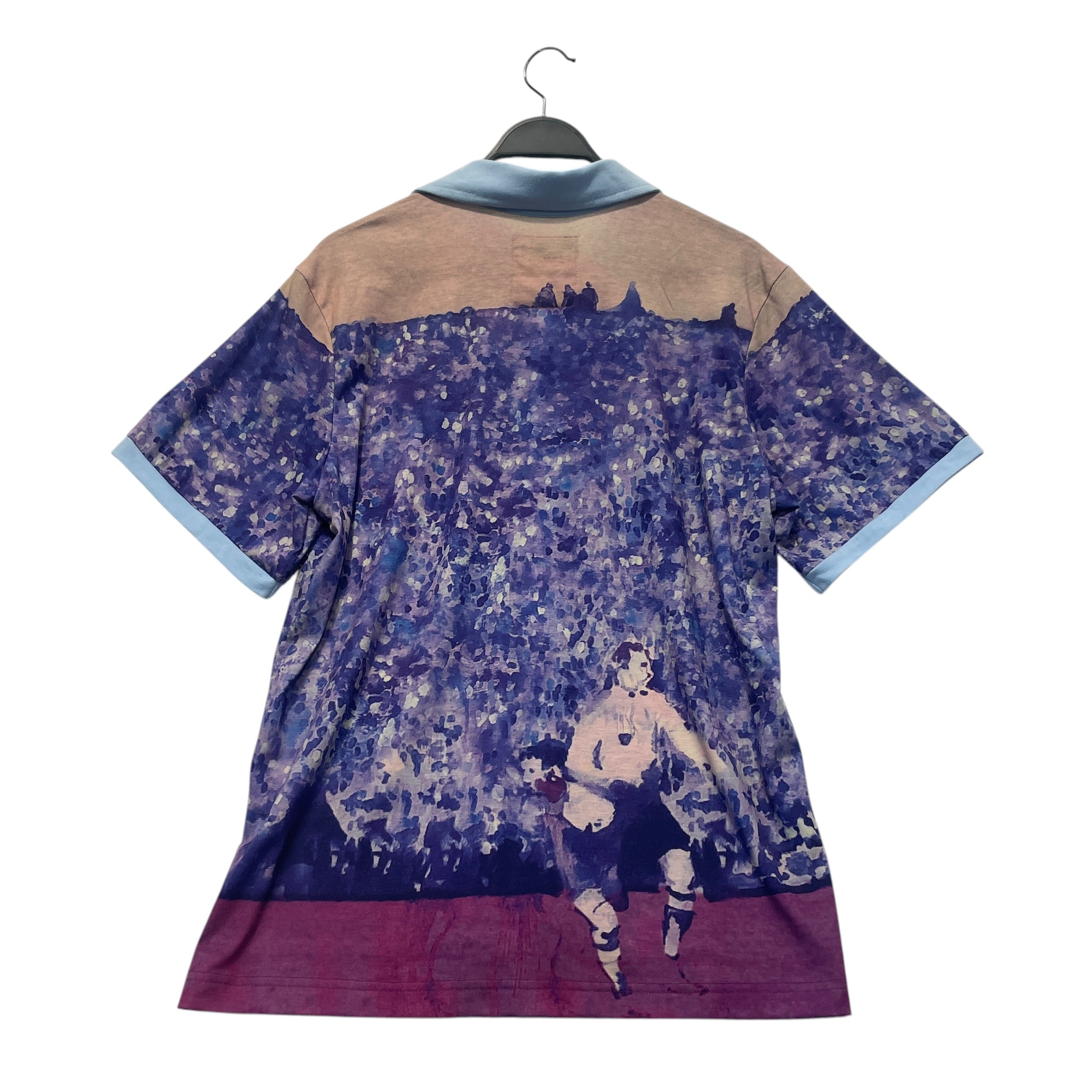 KIDSUPER STUDIOS/Shirt/M/Cotton/PPL/SOCCER PRINT W BLU COLLAR view 2