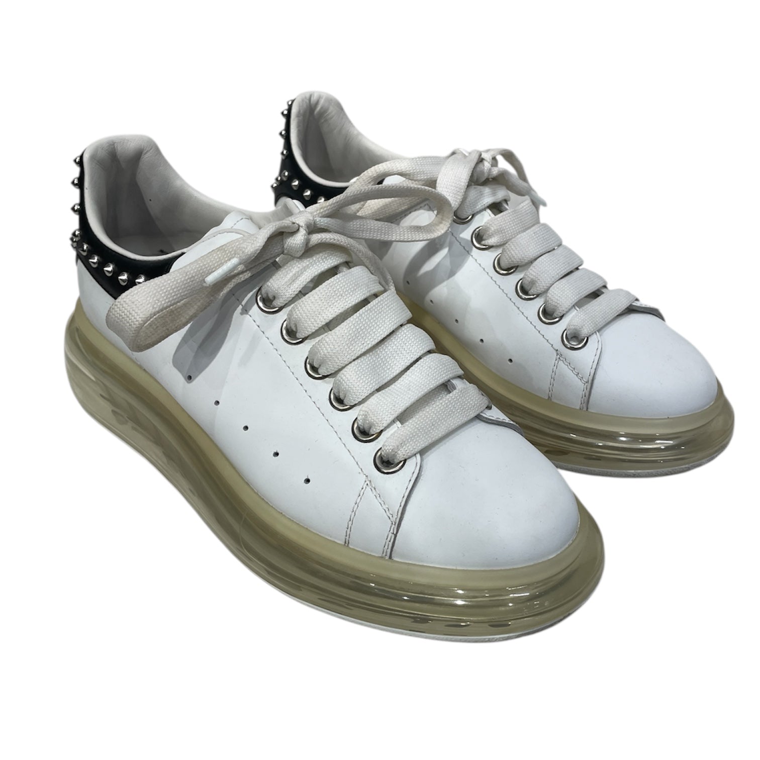 Alexander McQueen/Low-Sneakers/EU 39/Leather/WHT/STUDDED JUMBO SNEAKER view 1