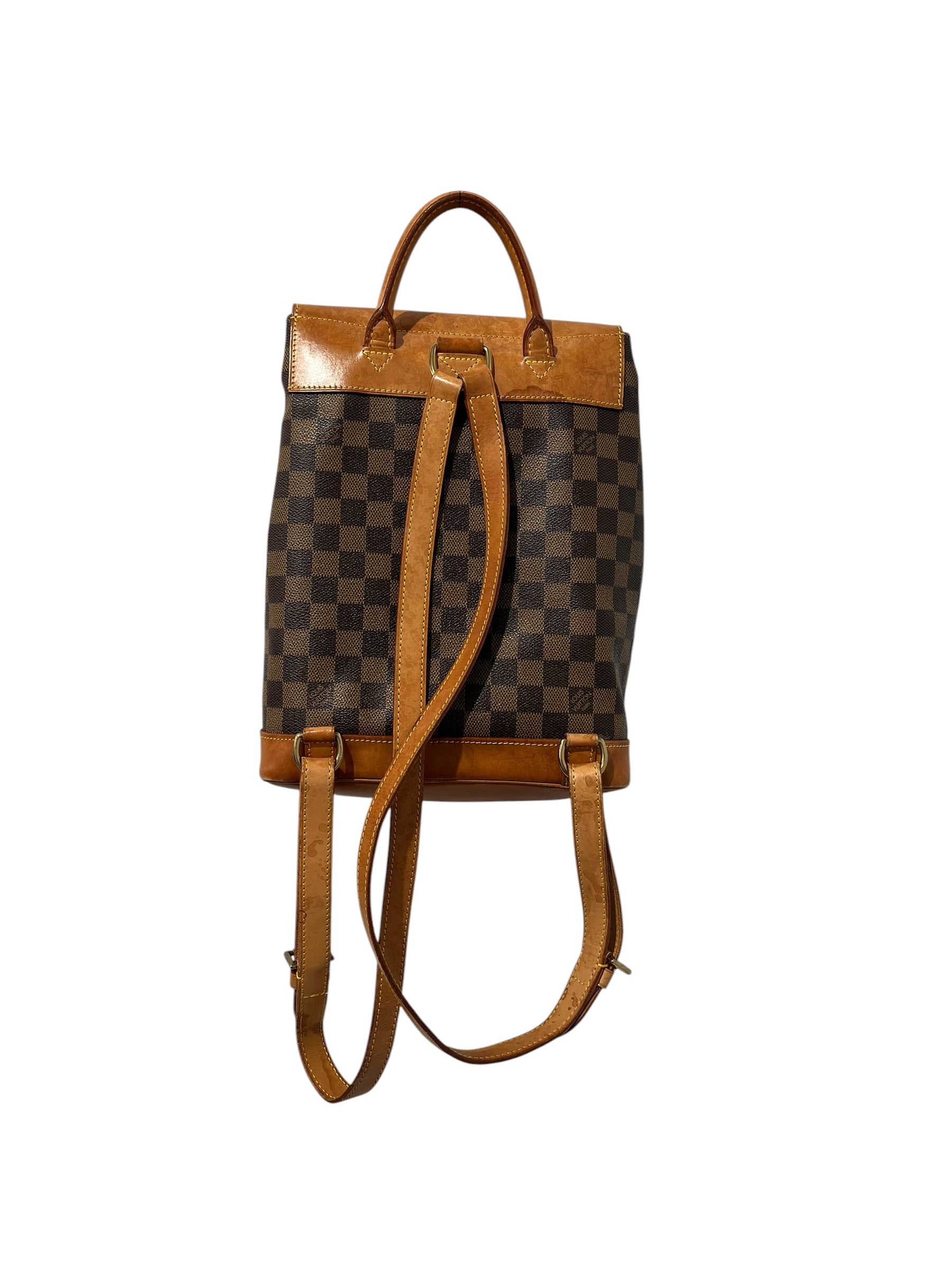 LOUIS VUITTON/Backpack/Monogram/Leather/BRW/ARLEQUIN SOLO view 3
