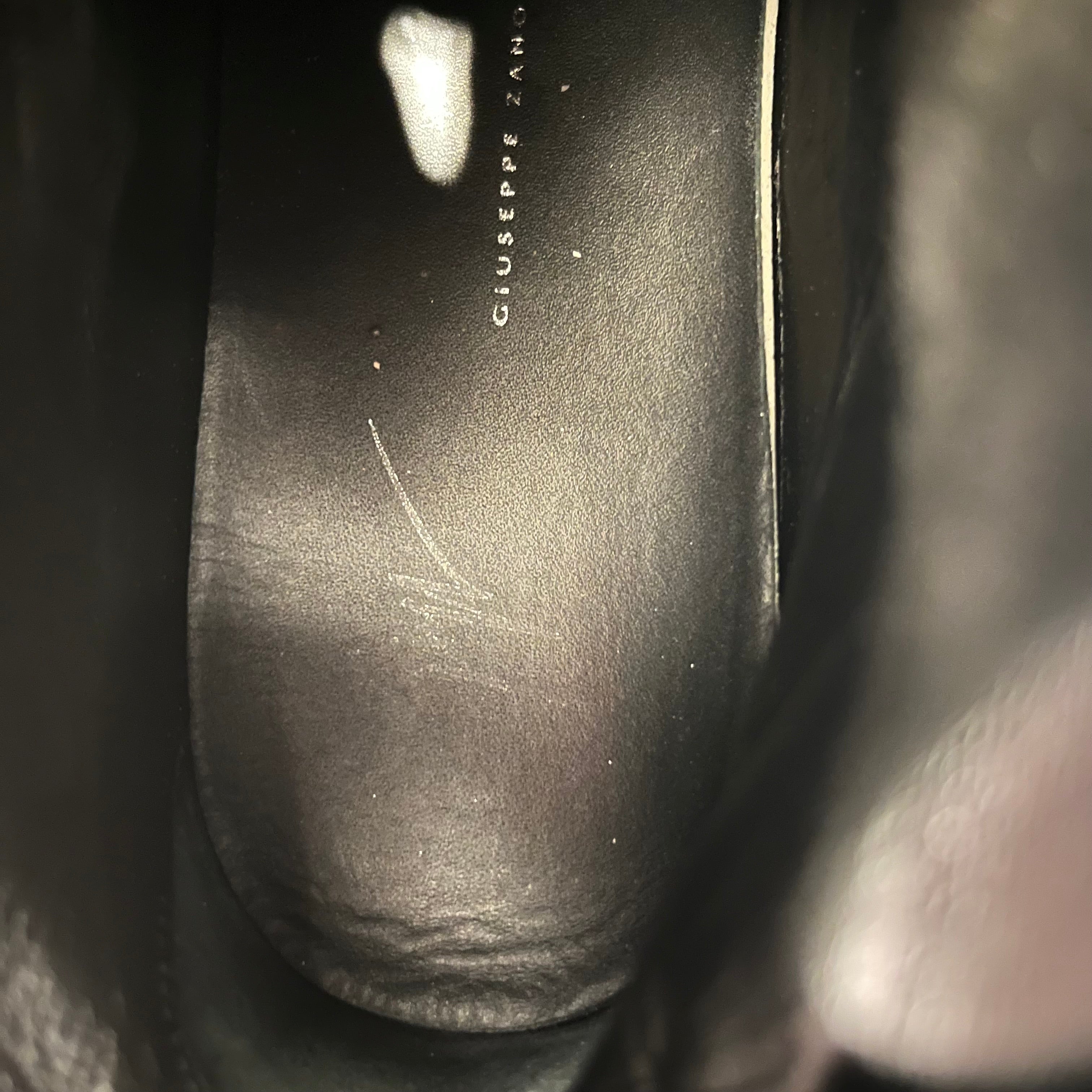 Giuseppe Zanotti/Hi-Sneakers/EU 40/Leather/BLK/ view 3