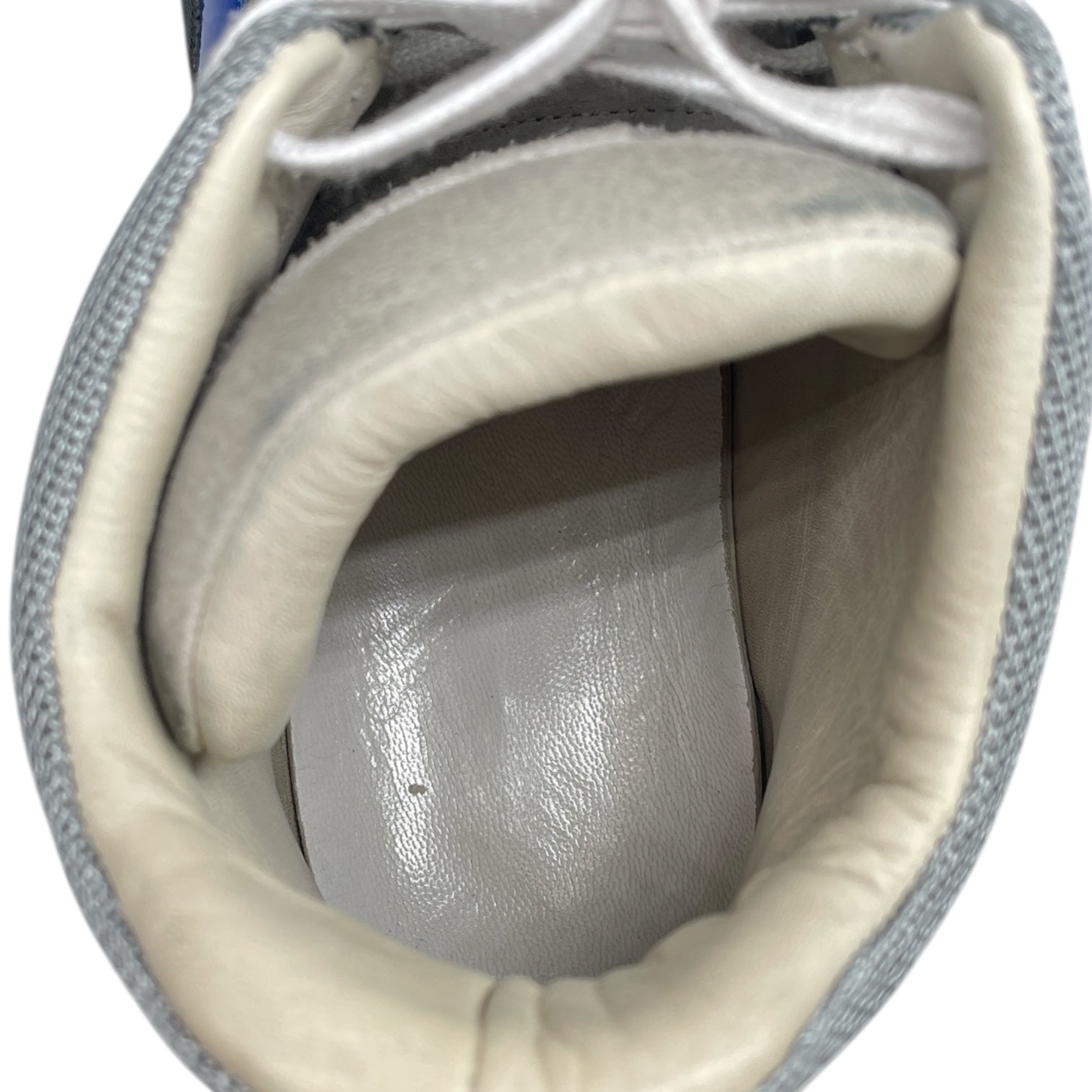 Maison Margiela/Hi-Sneakers/US 13/Leather/SLV/SILVER/BLK/BLUE view 3