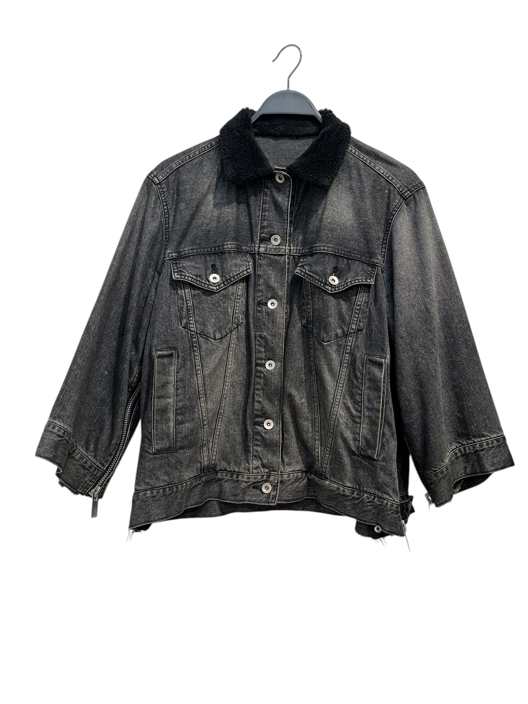 Sacai/Denim Jkt/3/Cotton/GRY/ZIPPERS view 1