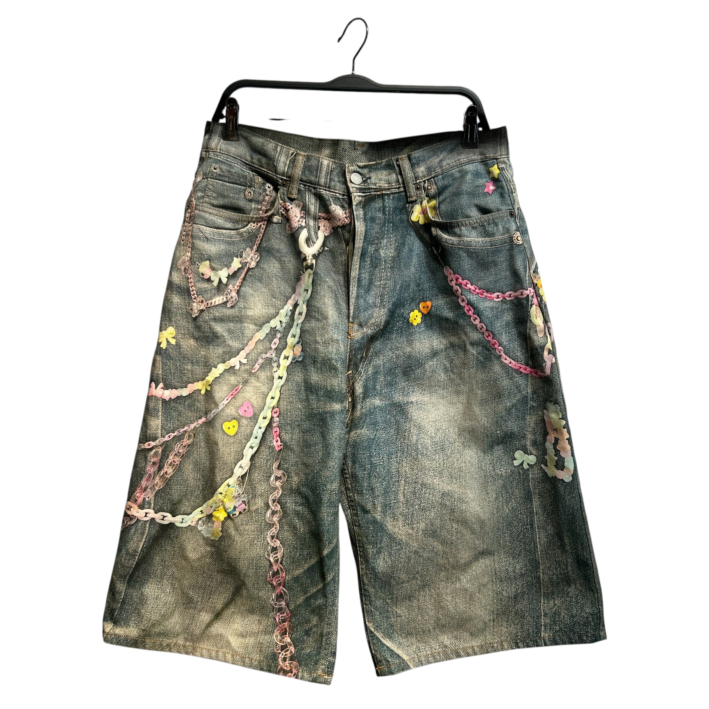 Acne Studios/Shorts/48/Denim/BLU/Trompe L'Ooeil Keychance Jort view 1