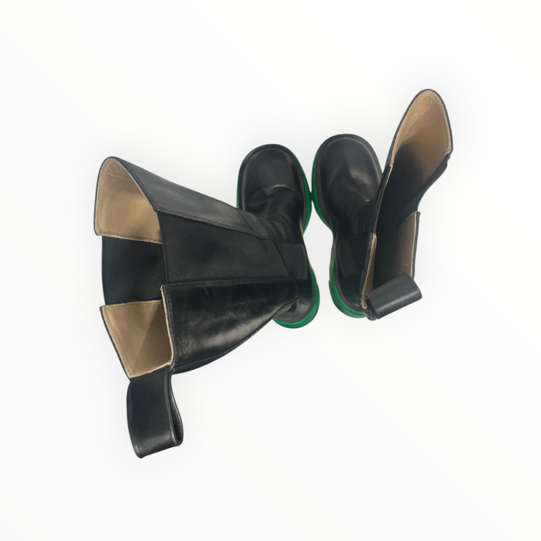 BOTTEGA VENETA/Long Boots/EU 36.5/Leather/BLK/rainboots view 3