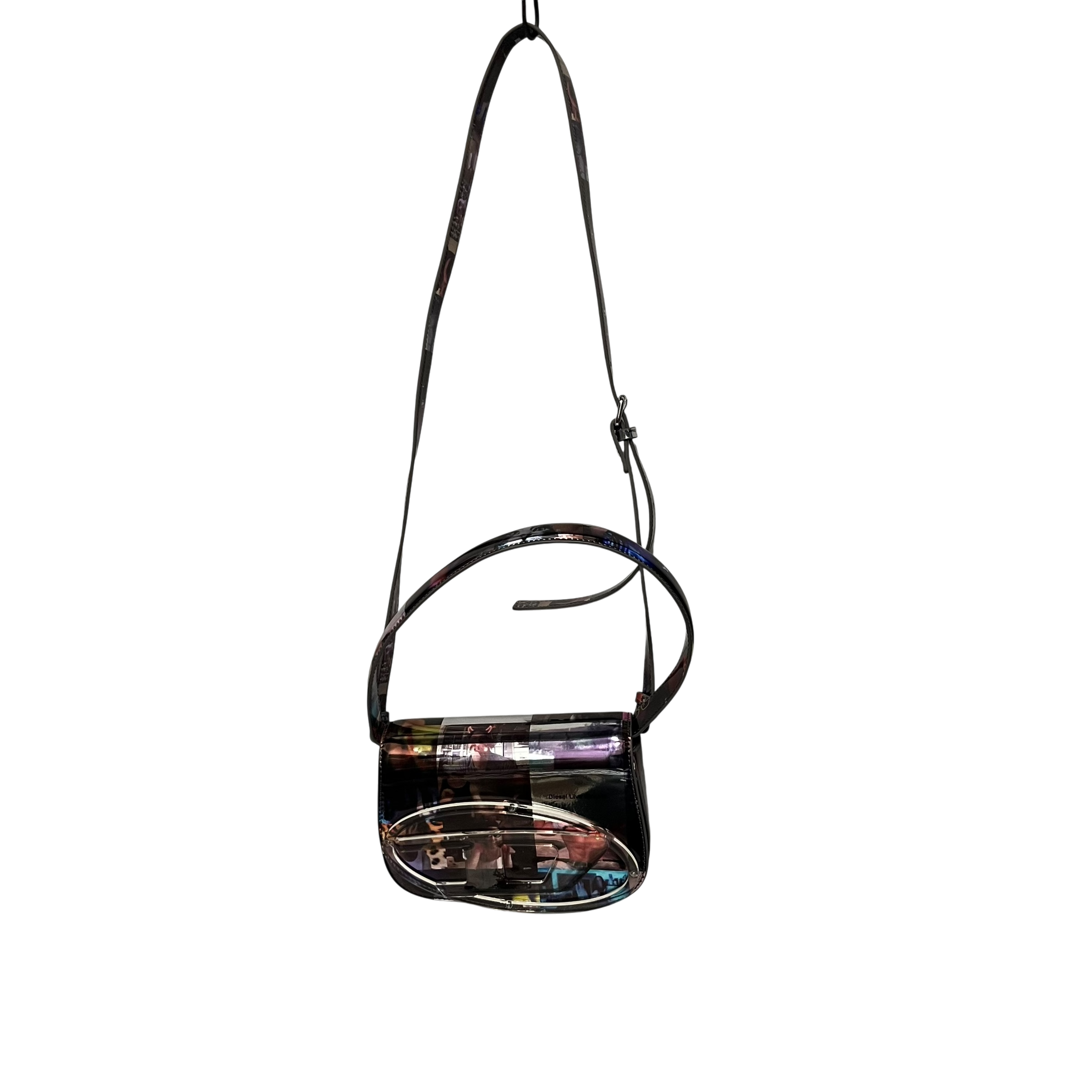 DIESEL/Cross Body Bag/Graphic/Acrylic/MLT/diesel live stream logo bag view 1