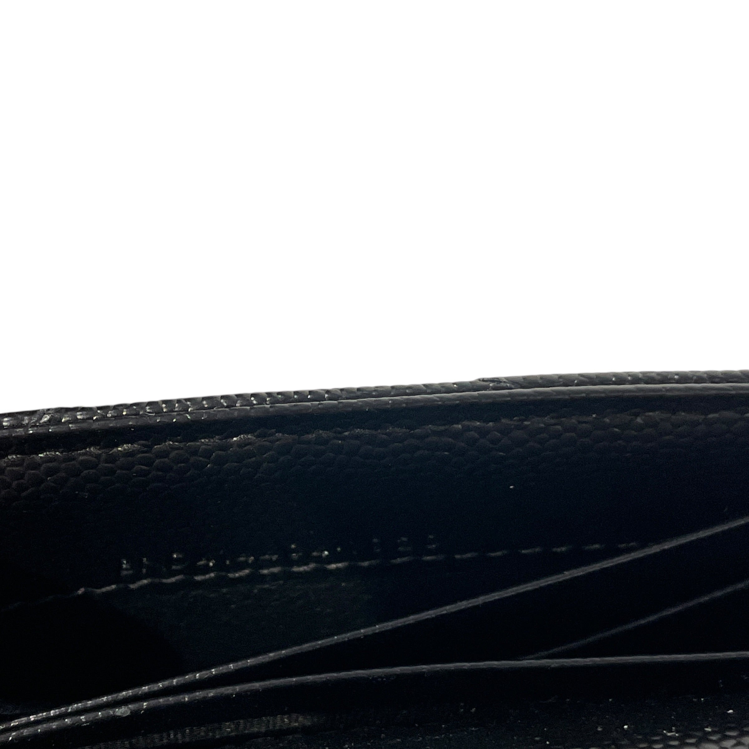 YVES SAINT LAURENT/Trifold Wallet/Leather/BLK/M's/QUILTED view 6