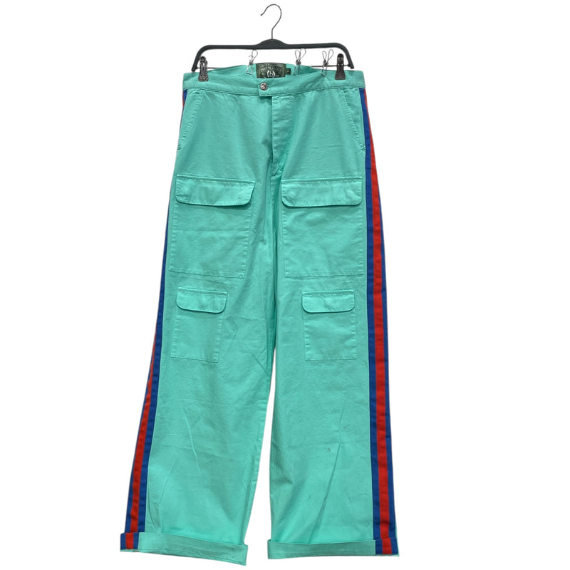 DENIM TEARS/BSTROY/Straight Pants/L/Cotton/GRN/