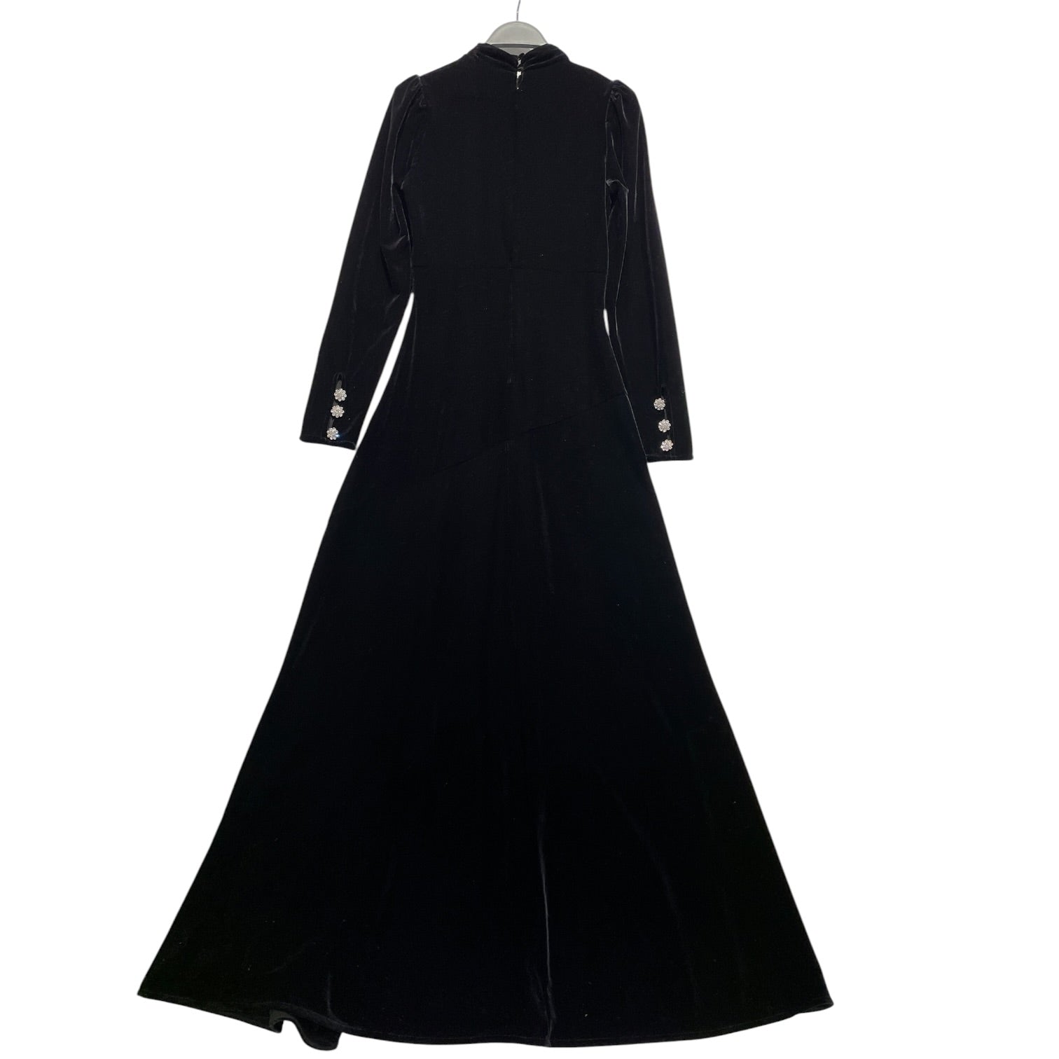 GANNI/LS Dress/S/Silk/BLK/Black Velvet Long Dress view 1
