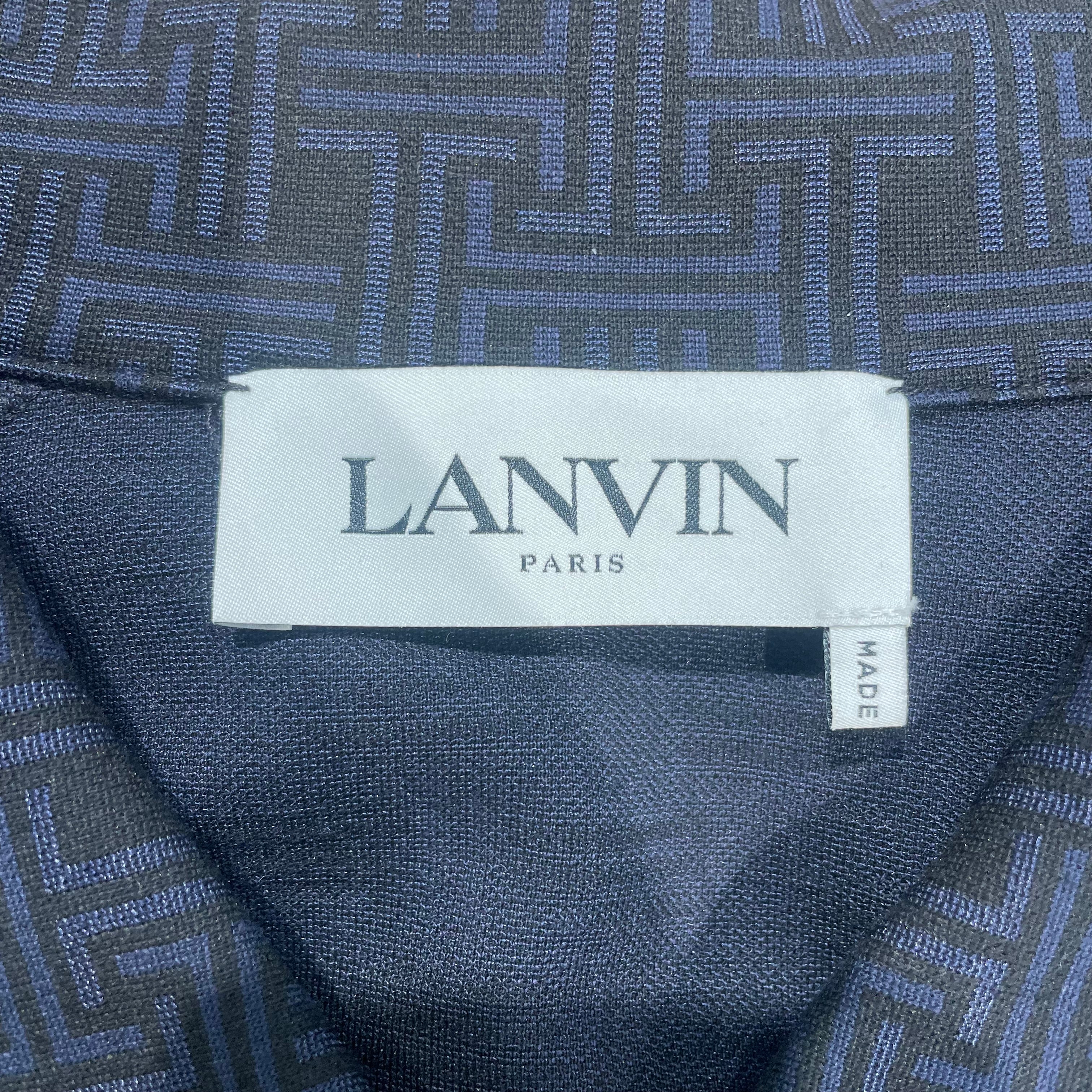 LANVIN/Track Jkt/XXL/All Over Print/Polyester/NVY/monagram print view 3