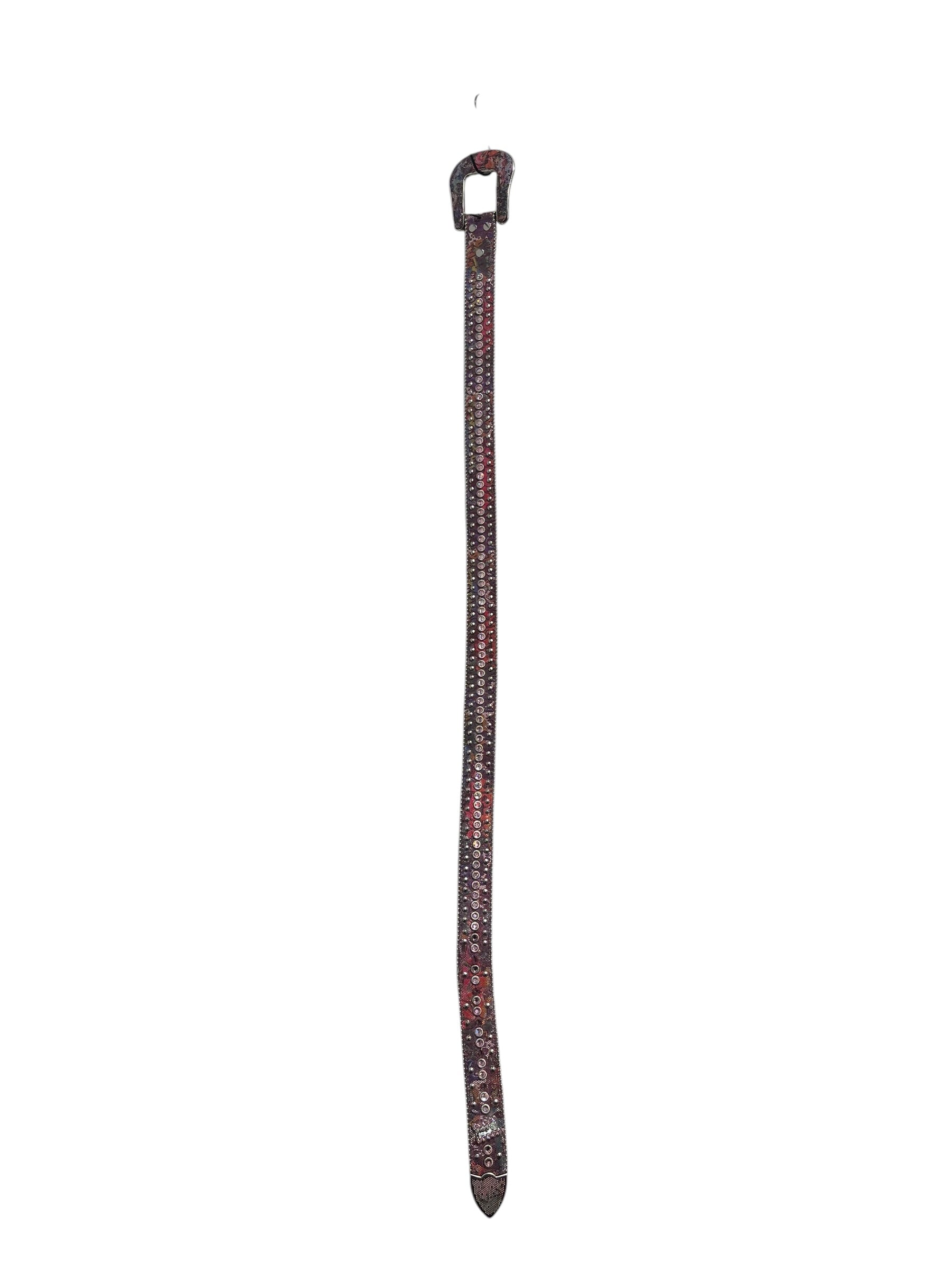 b.b.simon/Belt/Leather/PNK/graffiti  snake view 6