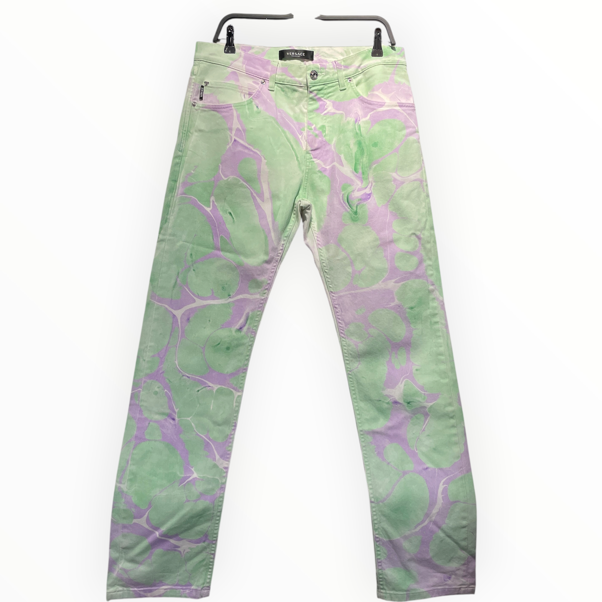 VERSACE/Straight Pants/32/Cotton/MLT/All Over Print/ view 1