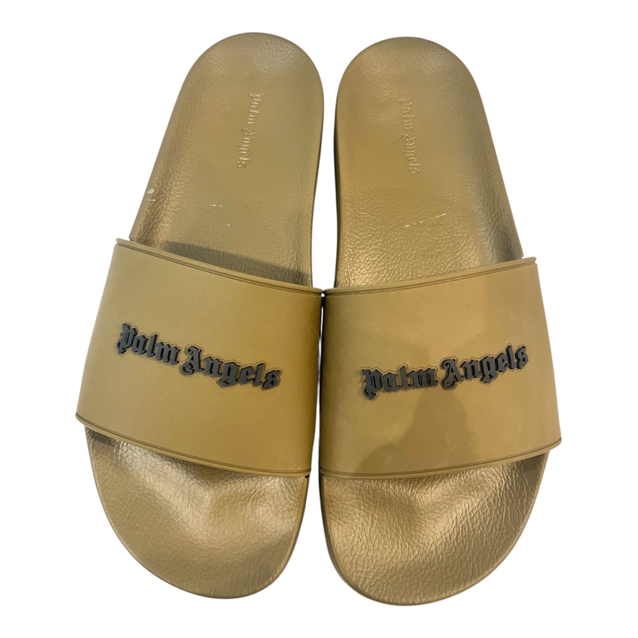 Palm Angels/Sandals/EU 46/GRN/MONOGRAM EMBOSSED POOL SLIDES view 3