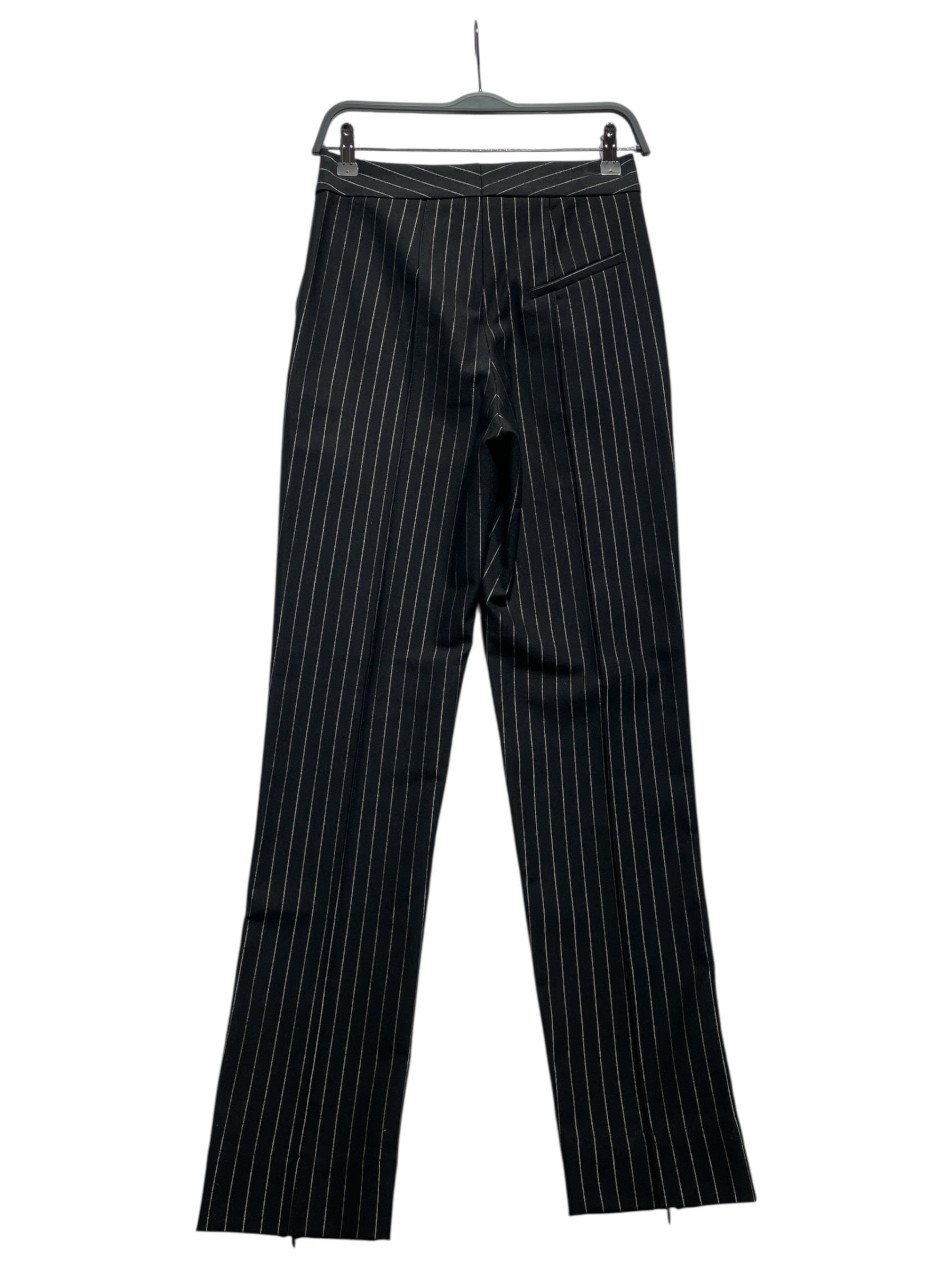GANNI/Bottoms/32/Stripe/Cotton/BLK/Black Stripe Trousers view 2