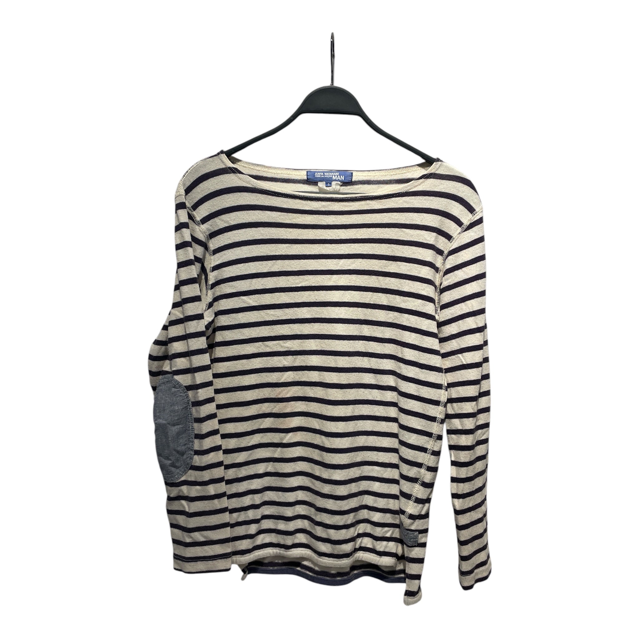 JUNYA WATANABE COMME des GARCONS MAN/LS Shirt/S/Cotton/BLU/Stripe/ view 1