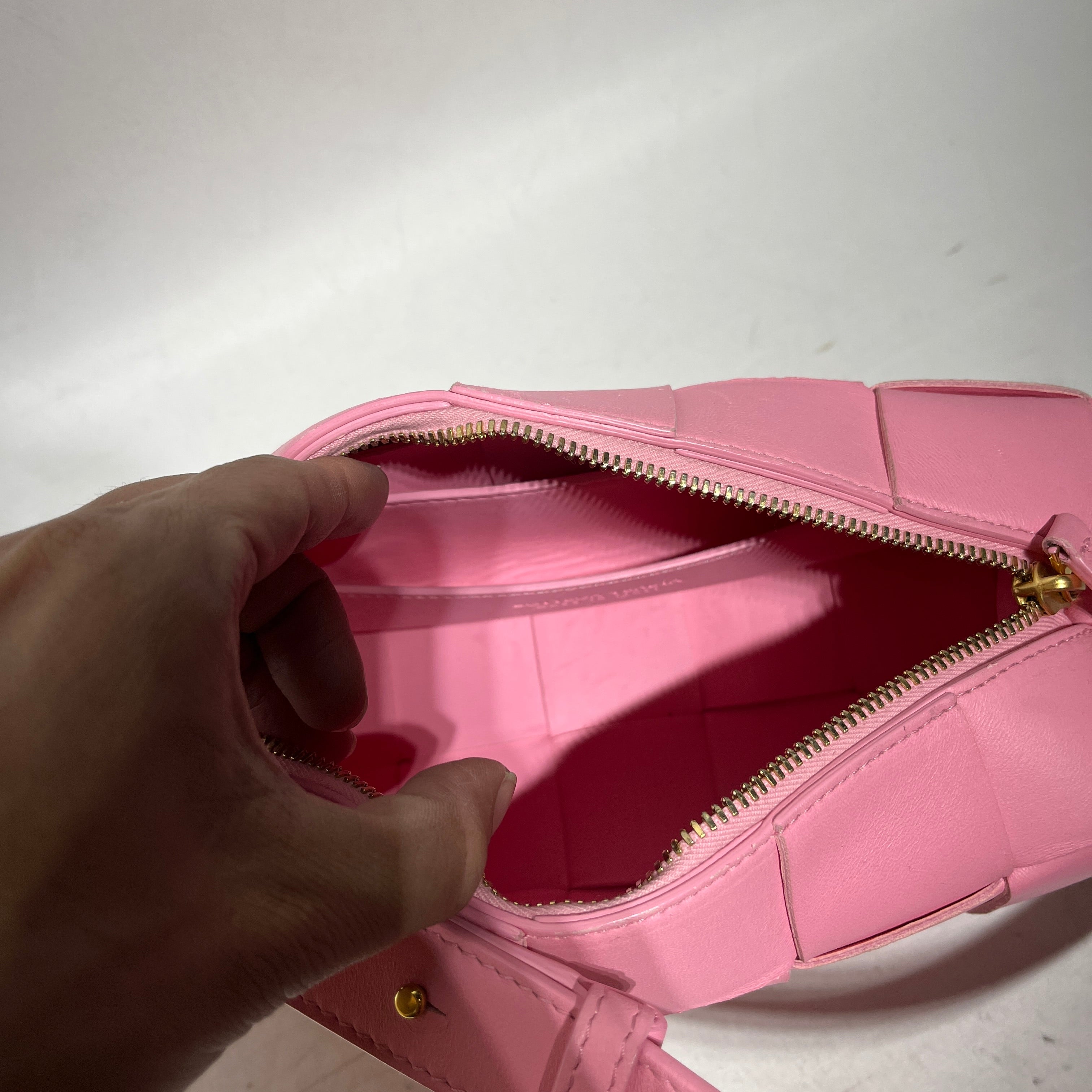 BOTTEGA VENETA/Hand Bag/Leather/PNK/BRICK CASSETTE view 8