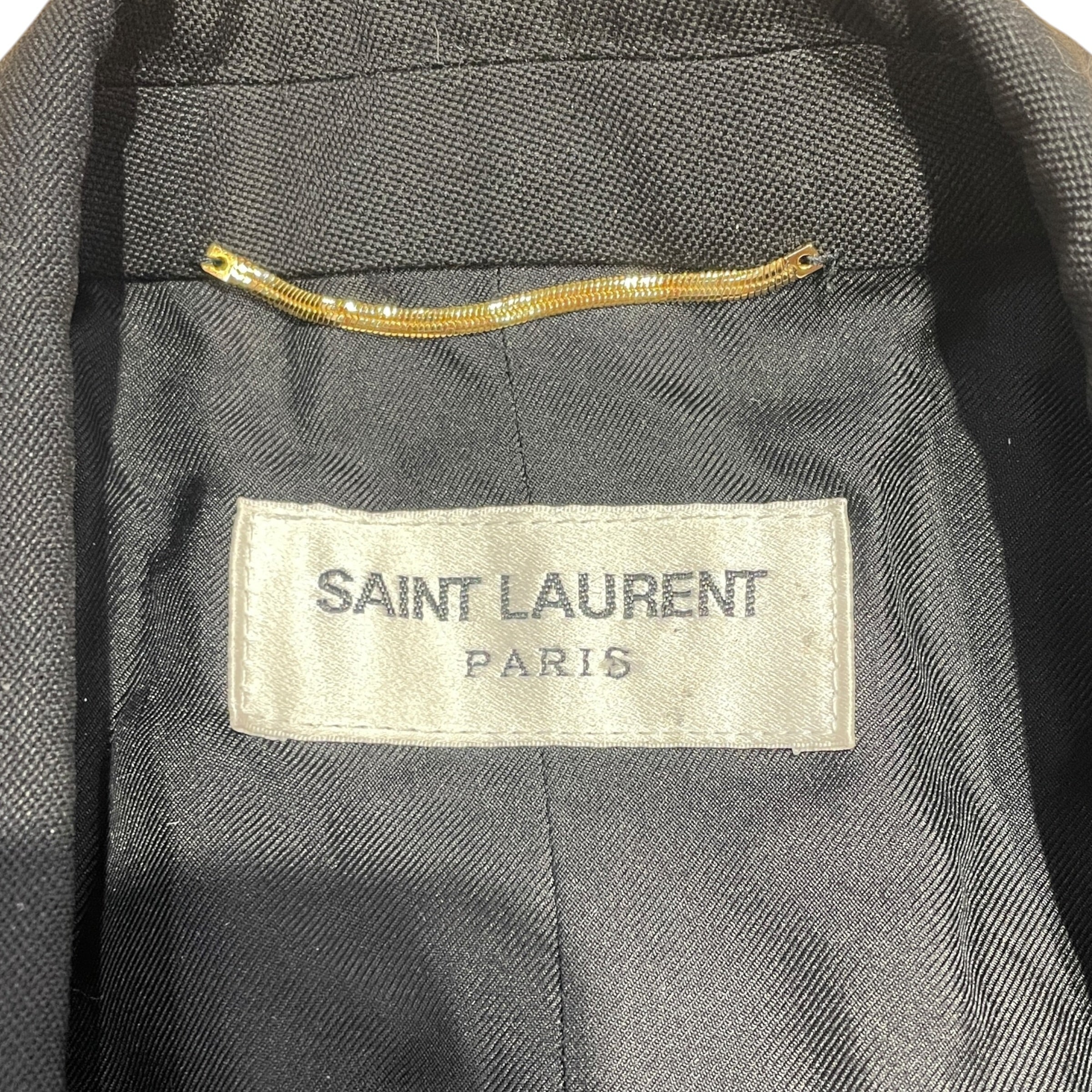SAINT LAURENT/Suits/36/Cotton/BLK/Single Breasted/JP73 2019 00850 view 3